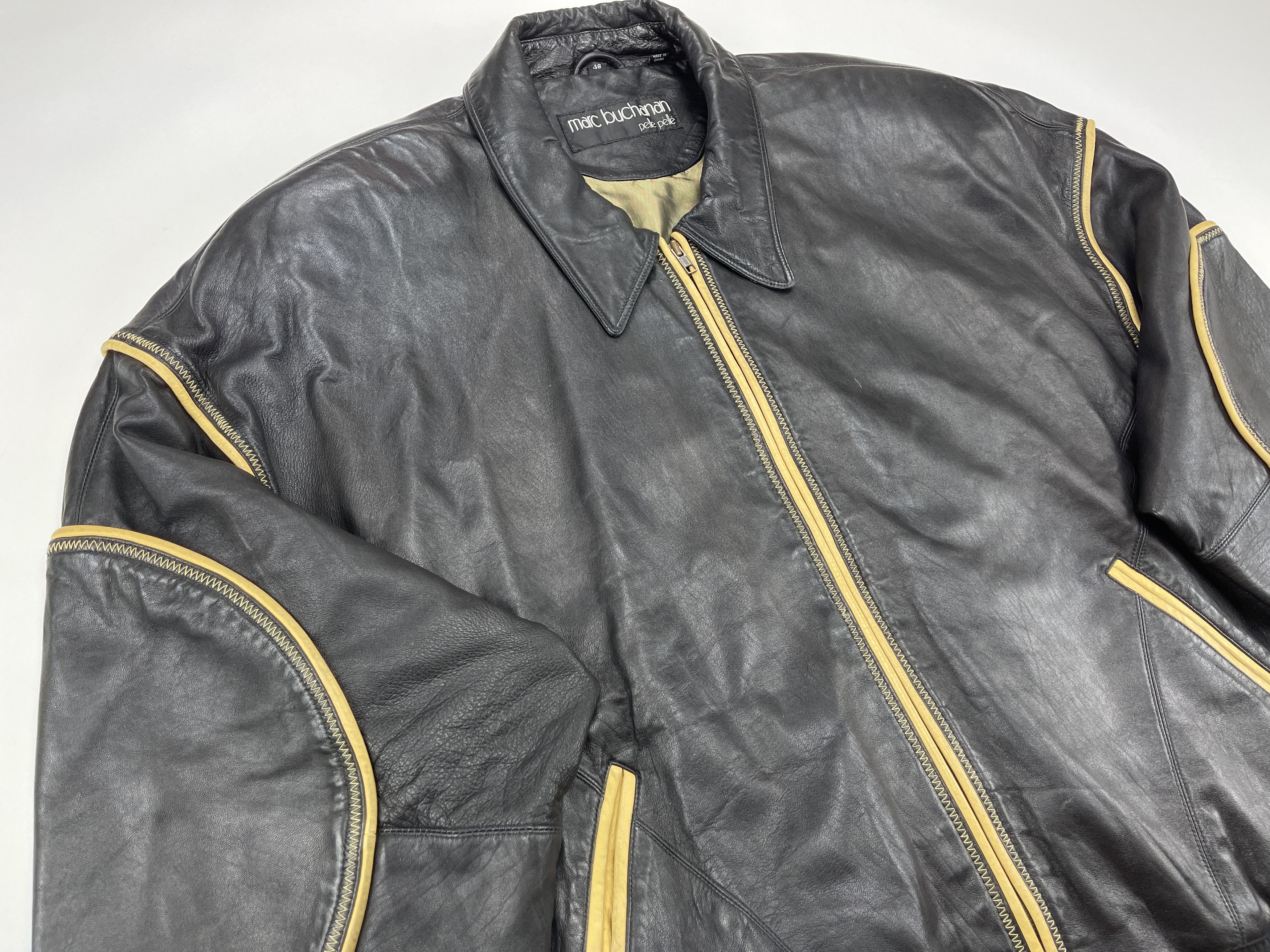 Pelle Pelle Pelle Pelle leather jacket Soda Club vintage Marc Buchanan L Size US L / EU 52-54 / 3 - 14 Thumbnail
