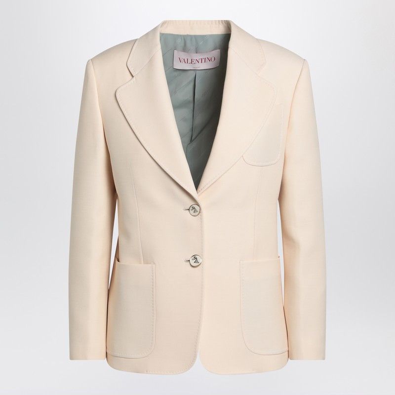 Valentino Wool And Silk Single-Breasted Jacket