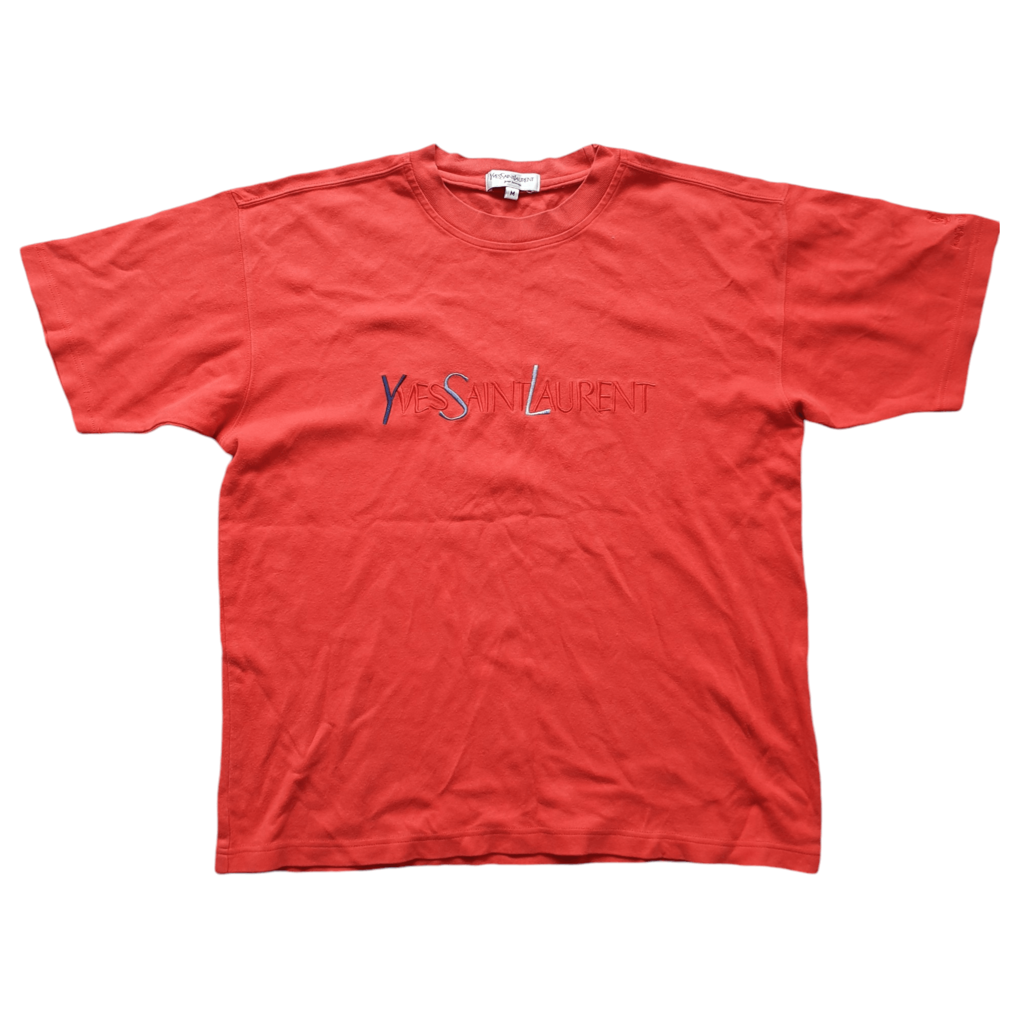 Yves Saint Laurent Vintage YSL Big Spellout T Shirt Size US S / EU 44-46 / 1 - 1 Thumbnail
