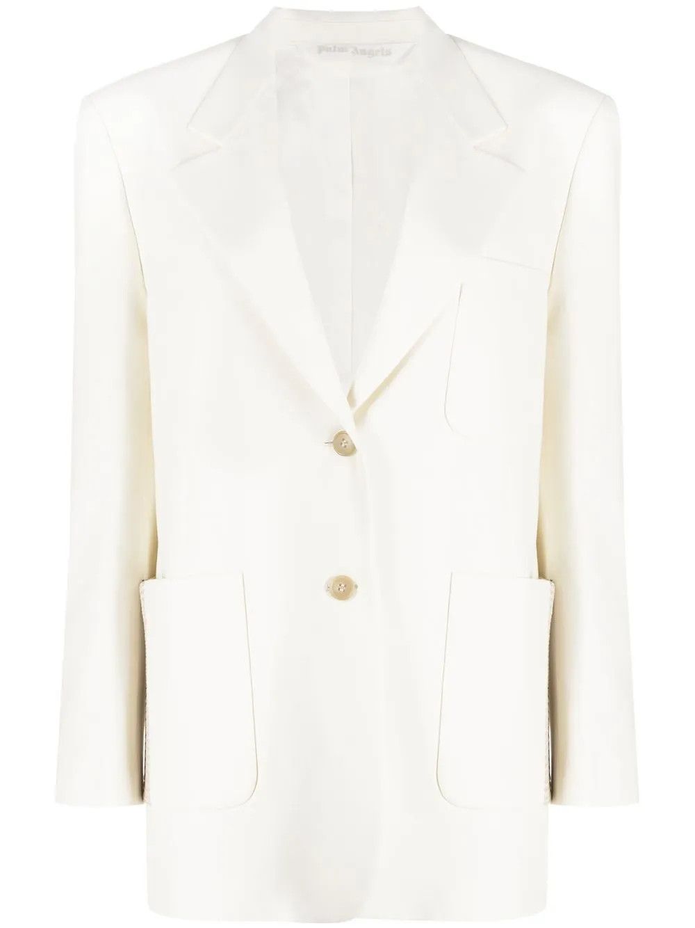 Palm Angels o1y1125 Blazer in Ivory Size S / US 4 / IT 40 - 1 Thumbnail