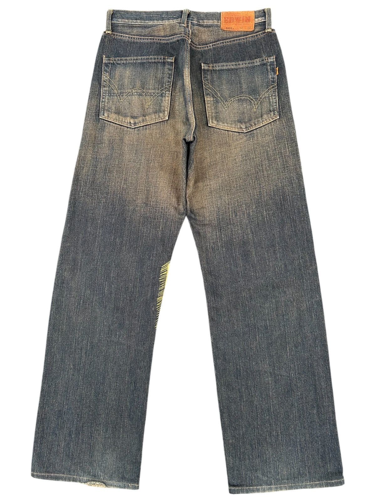 Kapital Vintage Edwin 505Z Selvedge Rusty Distressed Denim Jeans Size US 31 - 2 Thumbnail