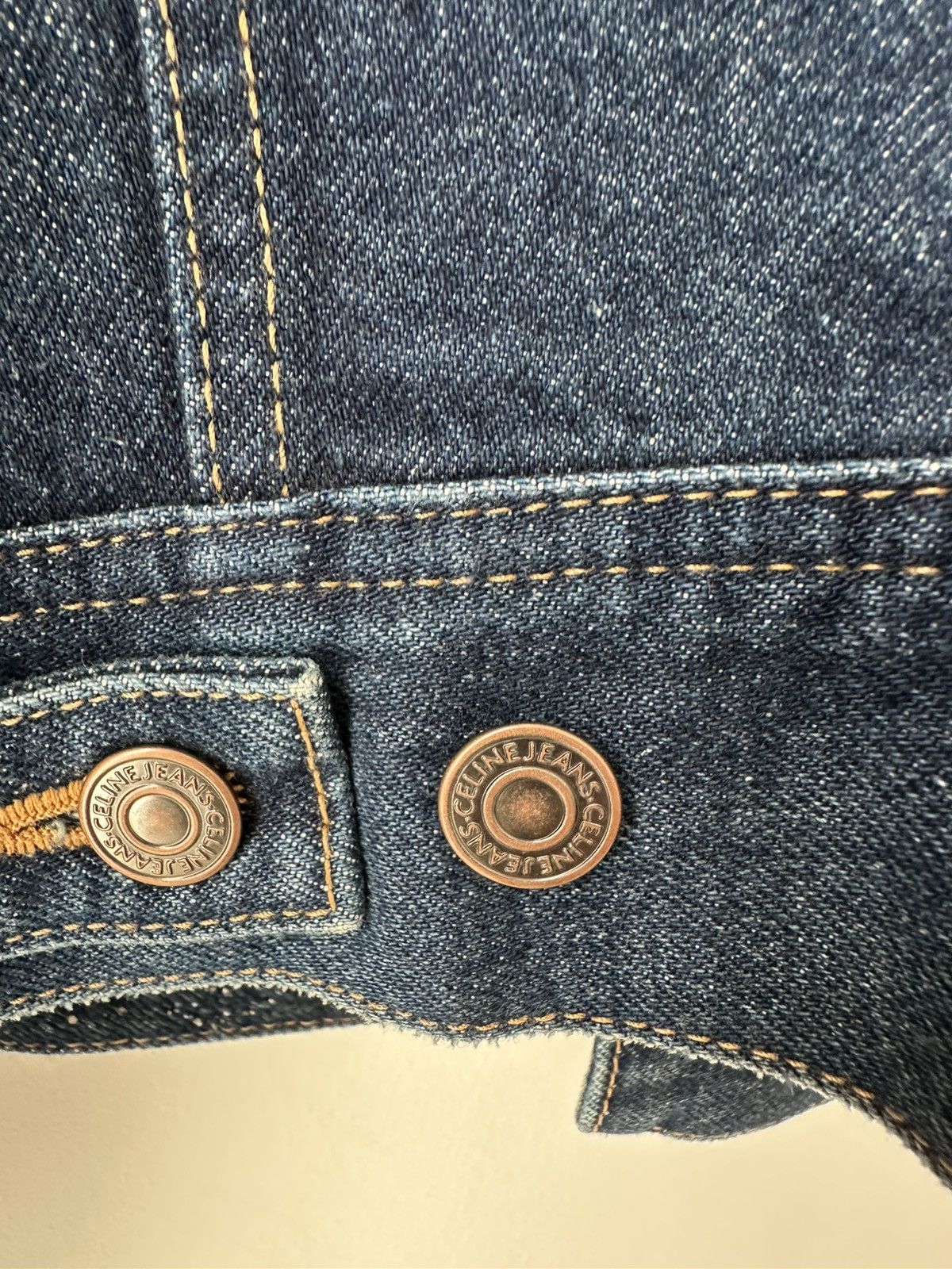 Celine Celine Studded Triomphe Denim Jacket Size US S / EU 44-46 / 1 - 5 Thumbnail