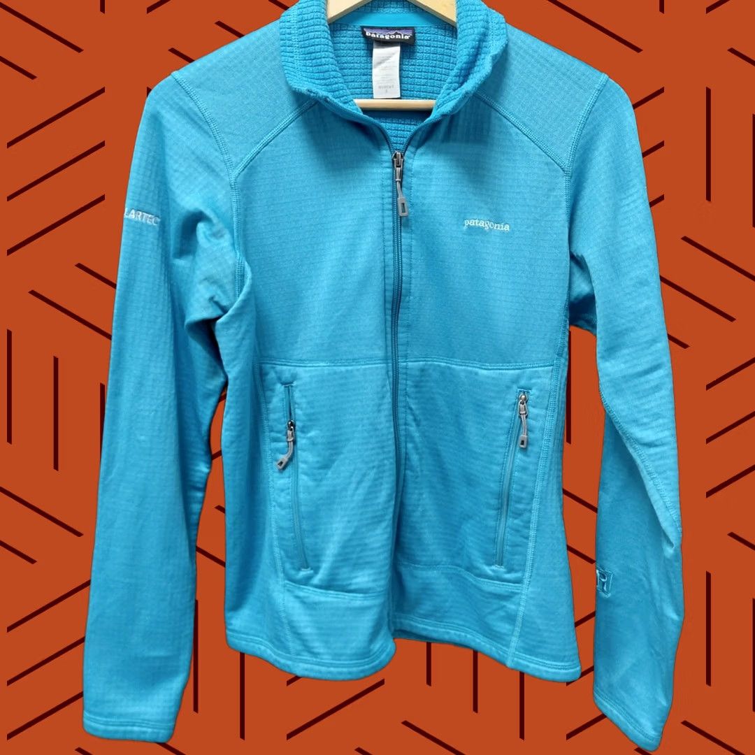 Patagonia Patagonia Polartec Power Dry Full Zip Jacket Teal Women’s S Size S / US 4 / IT 40 - 1 Thumbnail
