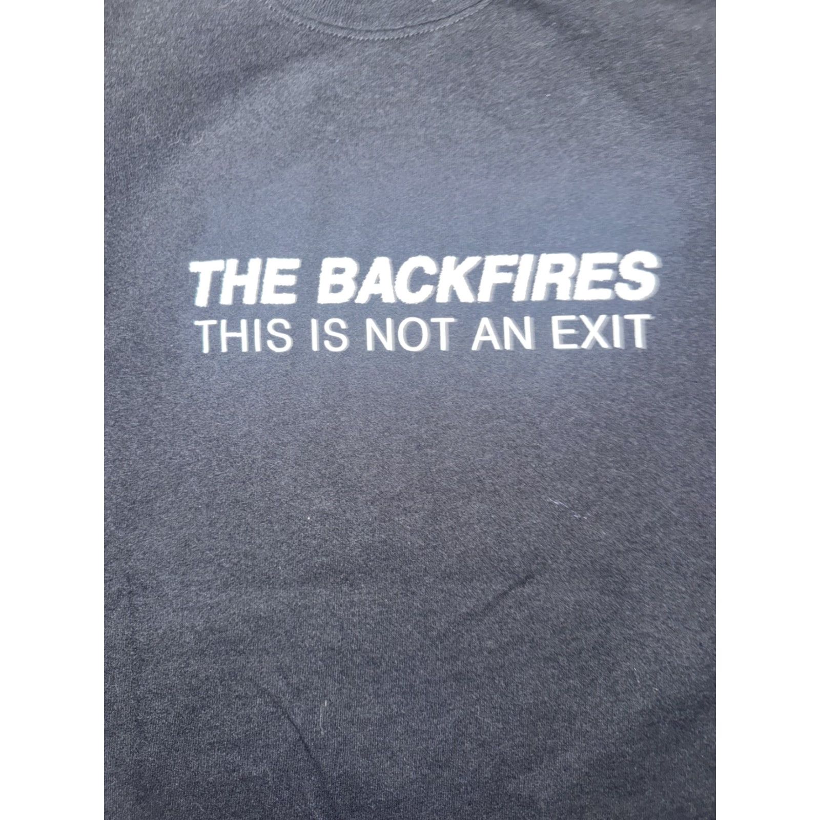 Vintage The Backfires T-Shirt “This Is A Tour” Black Medium Mens Band Graphic Print Short Sleeve Crew Neck Cotton 19x28 Indie Rock Size US M / EU 48-50 / 2 - 4 Thumbnail