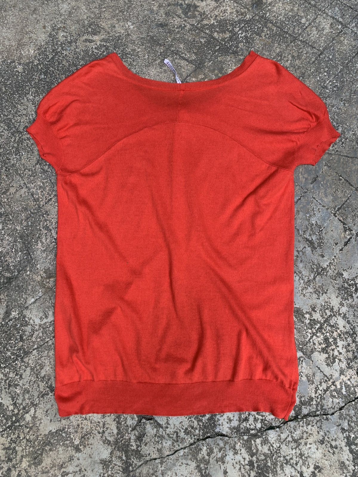Designer × Japanese Brand × Sunao Kuwahara sunao kuwahara Japan Short Sleeves Knitted Button Top Size M / US 6-8 / IT 42-44 - 8 Thumbnail