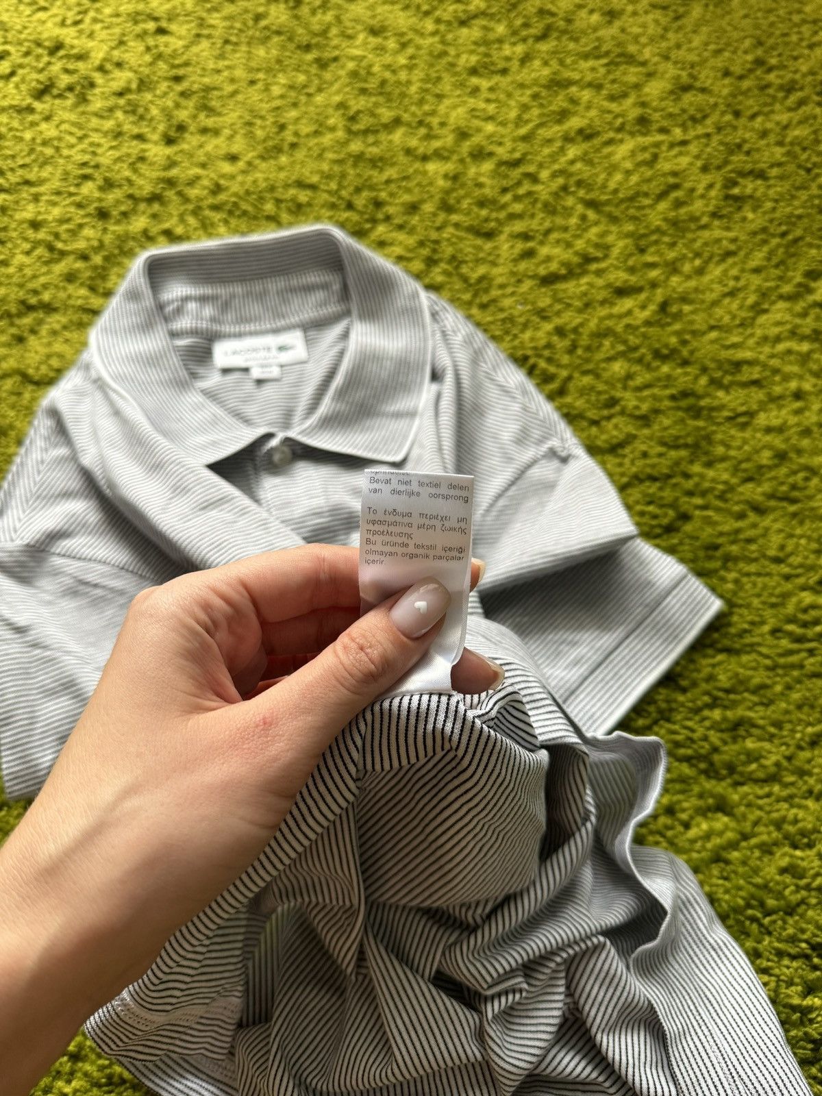 Designer × Lacoste 🐊 Lacoste striped polo t-shirt Size US M / EU 48-50 / 2 - 9 Thumbnail