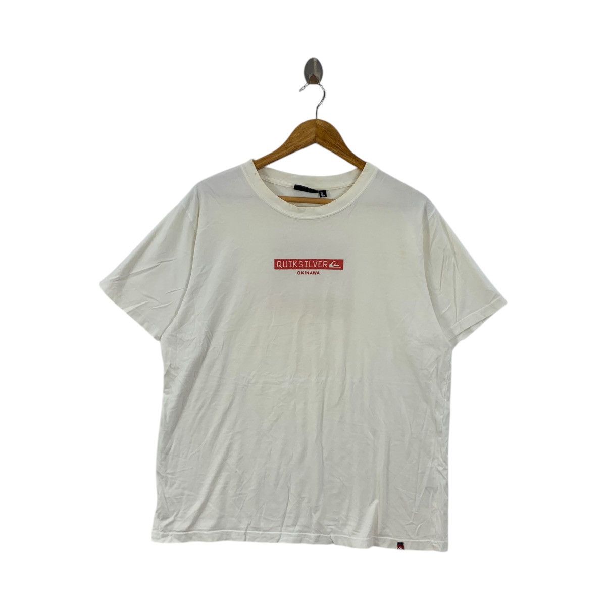 Quiksilver Vintage QUIKSILVER OKINAWA STORE Box Logo Surf Tee Shirt Size US L / EU 52-54 / 3 - 1 Thumbnail