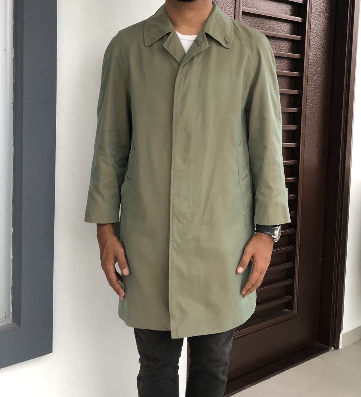 Burberry Vintage 90s Burberrys Prorsum London England Trench Coat Size US M / EU 48-50 / 2 - 5 Thumbnail
