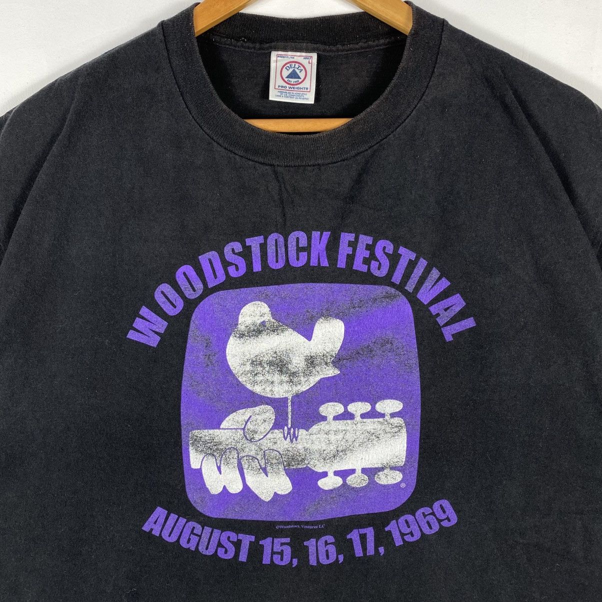 Band Tees × Vintage Vintage 90's WOODSTOCK FESTIVAL 3 Days Of Peace & Music Tee Size US L / EU 52-54 / 3 - 3 Thumbnail