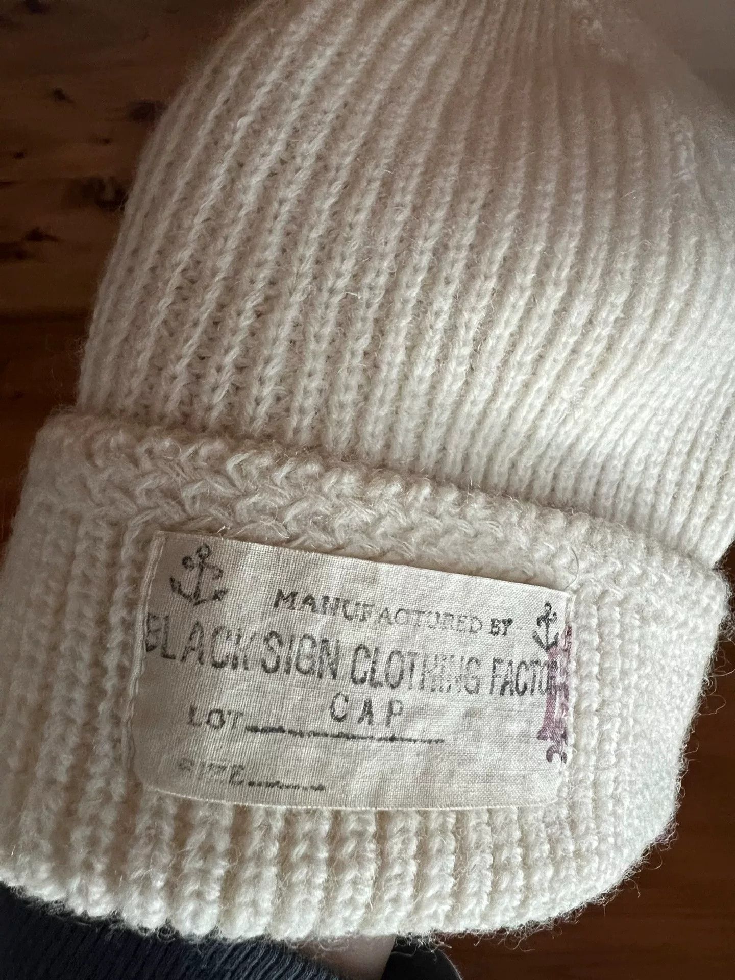 BLACK SIGN Black Sign 100% Wool Knit Cap Size ONE SIZE - 8 Thumbnail