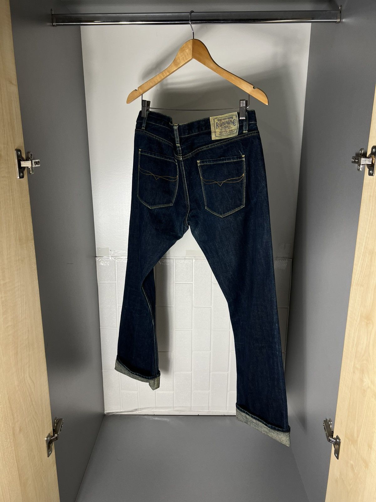 Polo Ralph Lauren VINTAGE POLO RALPH LAUREN DENIM SELVEDGE JAPAN JEANS RETRO CASUAL DESIGNER Y2K 90s Size US 31 - 24 Thumbnail