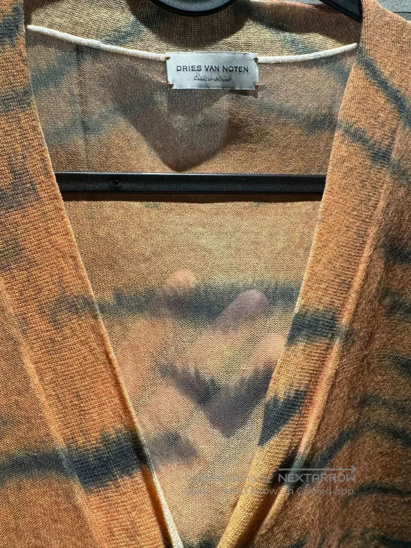 Dries Van Noten sheer leopard print cardigan by dries van noten. Size XS / US 0-2 / IT 36-38 - 2 Thumbnail