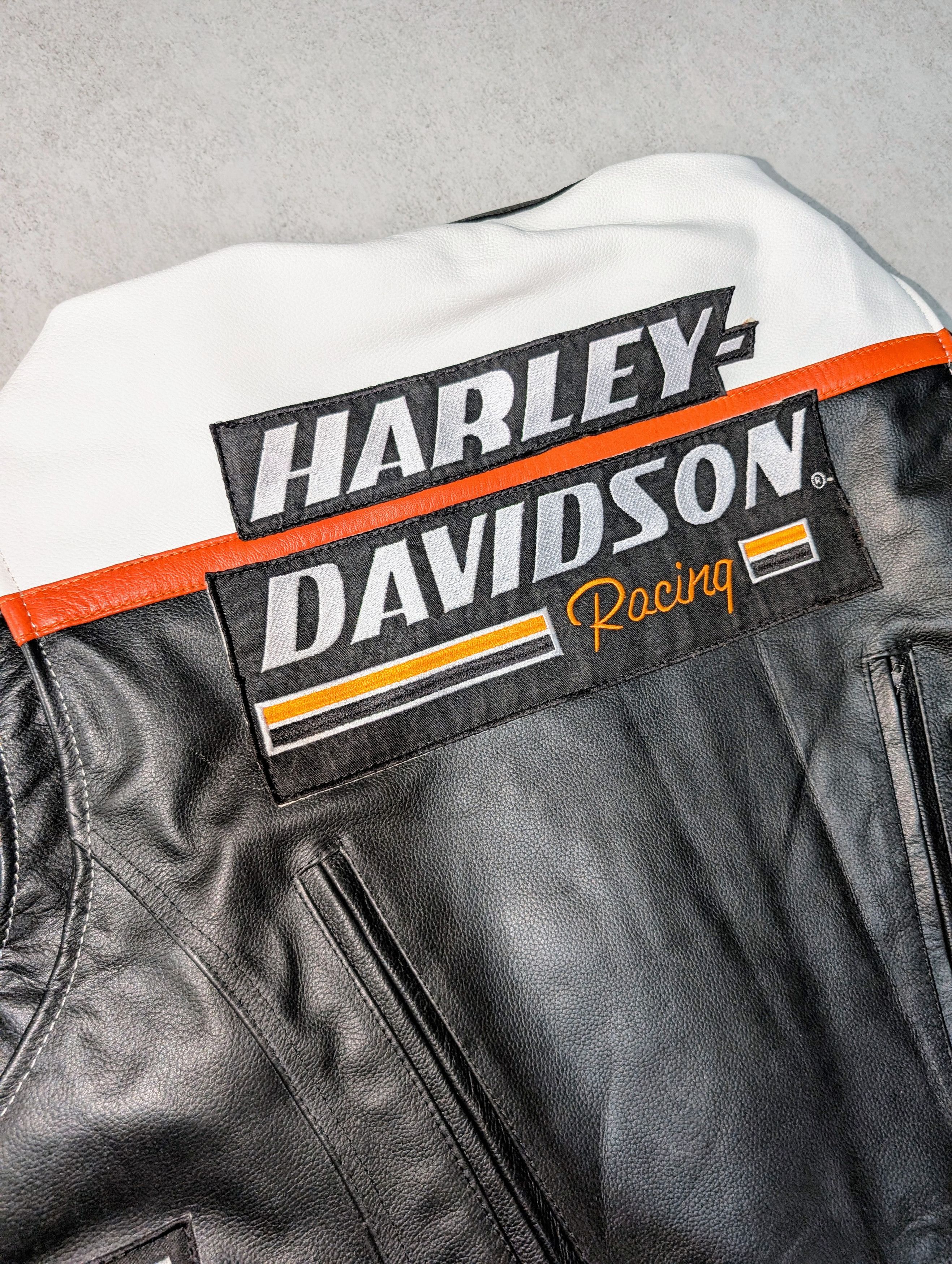 Harley Davidson Harley Davidson Leather Racing Jacket Rare Motorcycle wear Size US M / EU 48-50 / 2 - 7 Thumbnail