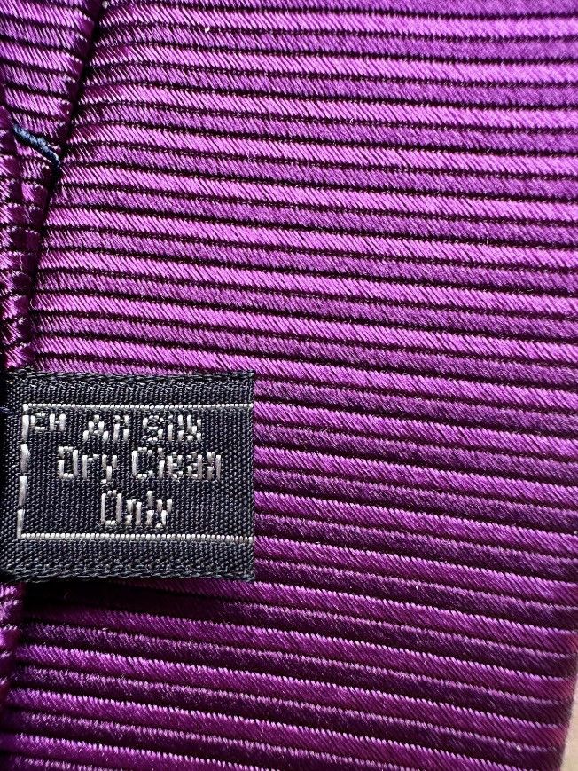 Bullock & Jones VINTAGE Y2K 2000s BULLOCK & JONES SILK NECKTIE TIE PURPLE Size ONE SIZE - 5 Thumbnail