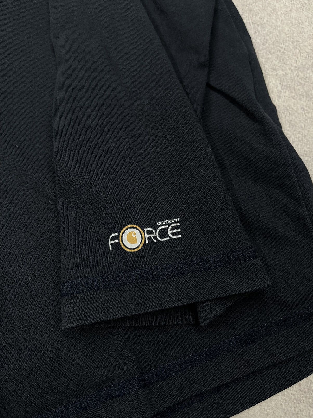 Carhartt × Carhartt Wip × Vintage Vintage Carhartt Force Cotton Longsleeve Navy Y2K Size US M / EU 48-50 / 2 - 6 Thumbnail