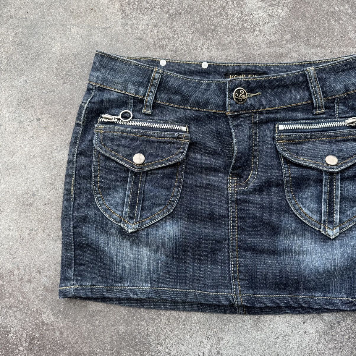 Hysteric Glamour Y2K Super Sexy Vintage Glamour Denim Mini Skirt Size 29" - 3 Thumbnail