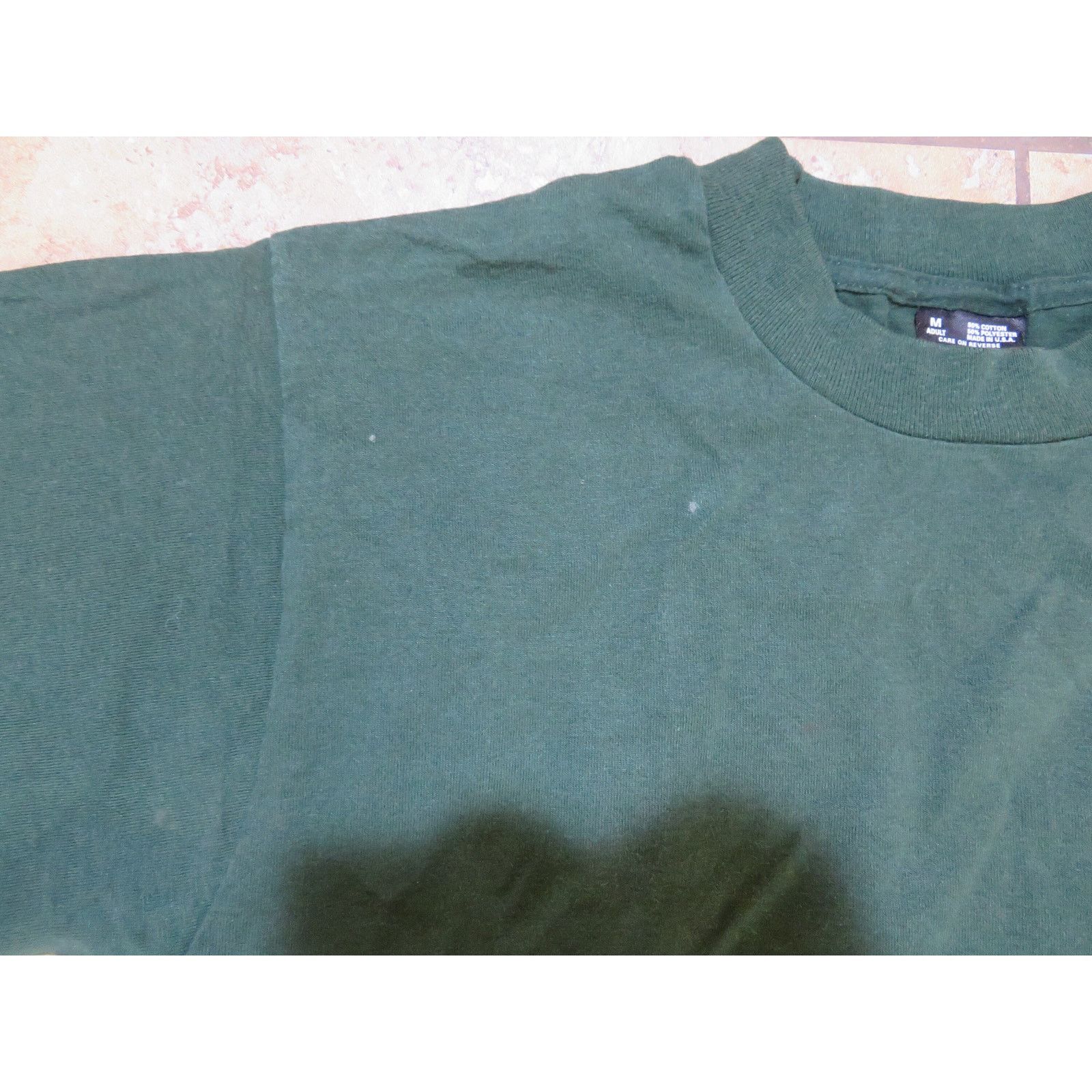 Fruit Of The Loom 90s Marine Corps Engineers T-Shirt Forest Green Sz M Size US M / EU 48-50 / 2 - 7 Thumbnail