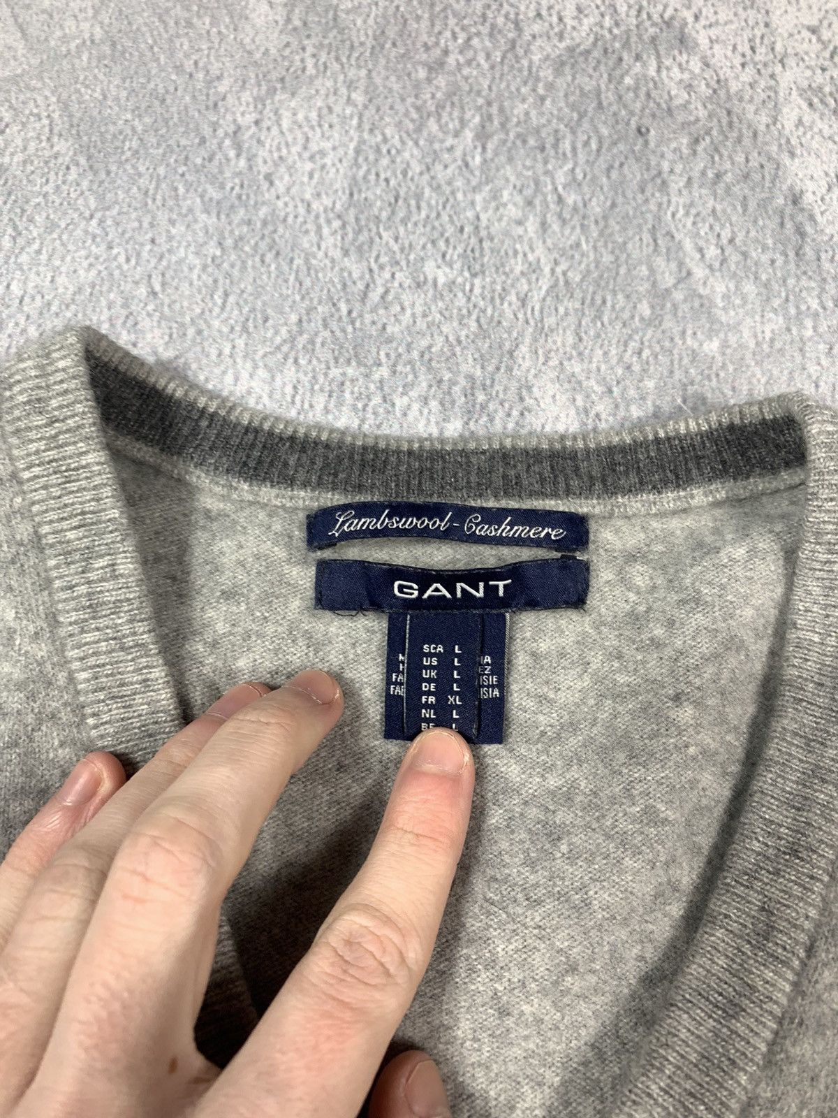 Gant × Vintage Vinathe Y2K Gant cashmere wool vest oldmoney style size L Size L / US 10 / IT 46 - 4 Thumbnail