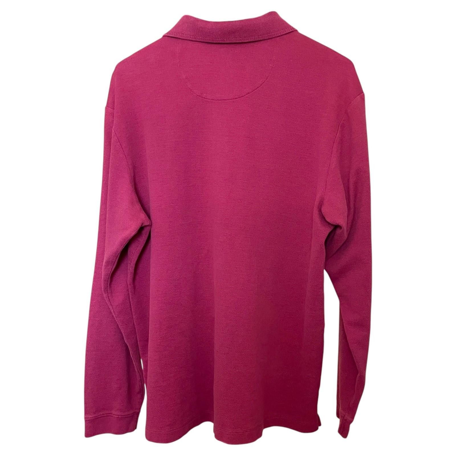 Tommy Bahama Tommy Bahama Long Sleeve Polo Maroon Mens Large Cotton CLEAN Size US L / EU 52-54 / 3 - 2 Thumbnail