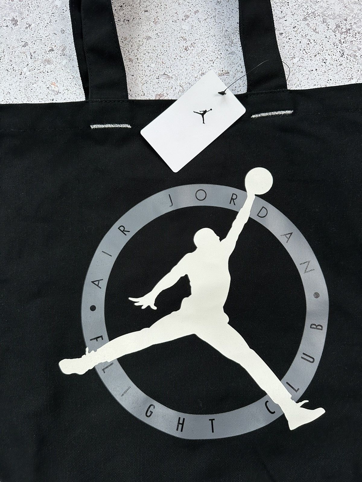 Jordan Brand × Nike Nike Air Jordan Graphic Tote Bag unisex Black OS Big logo Size ONE SIZE - 3 Thumbnail