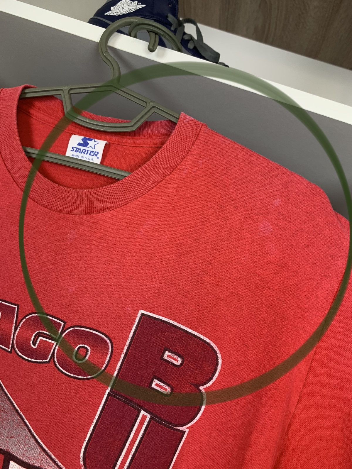 NBA × Starter × Vintage Vintage Chicago Bulls Starter Single Stitch Faded T-shirt Size US M / EU 48-50 / 2 - 4 Thumbnail
