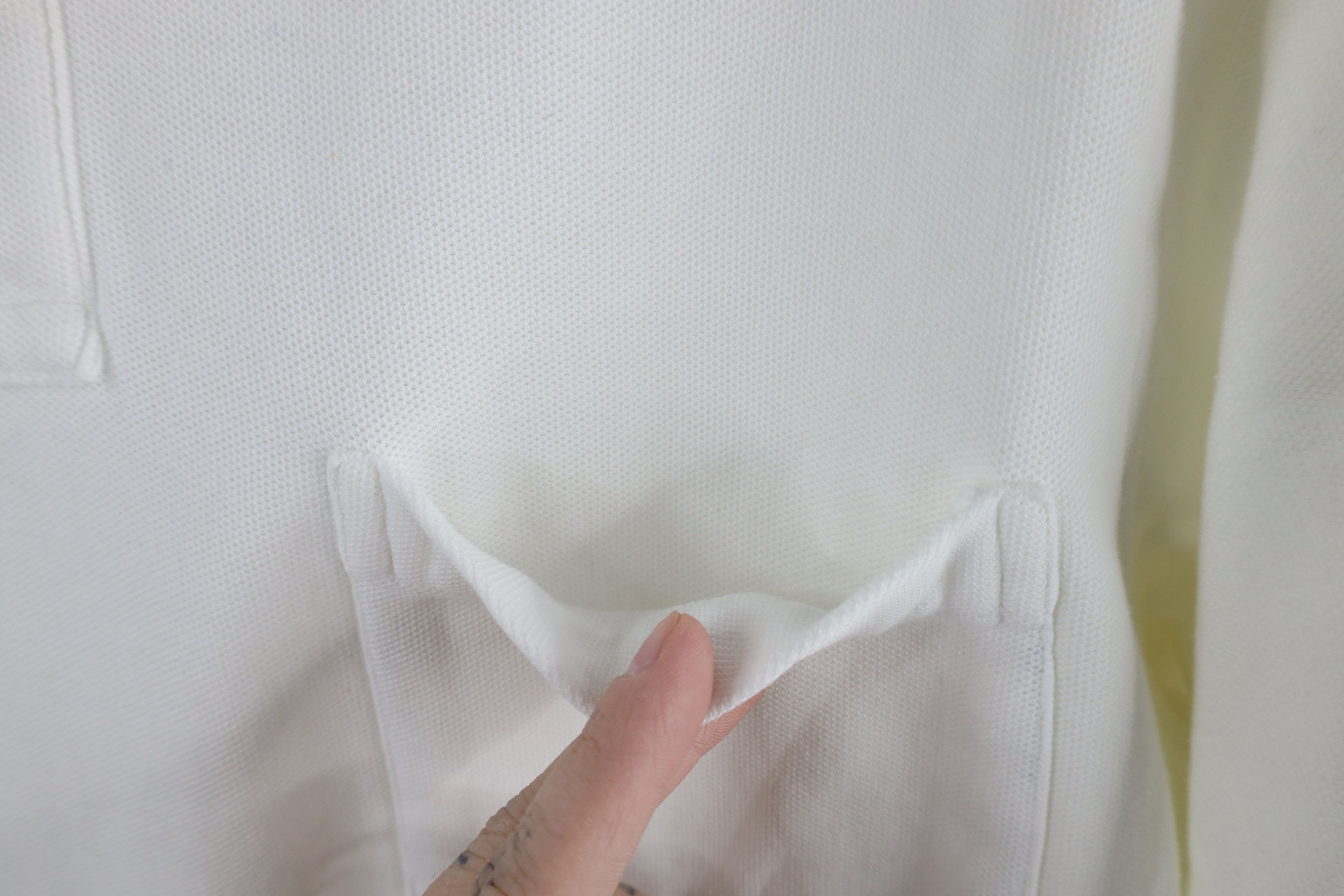 Lands' End × Vintage Vintage 90s Lands End Pique Cotton Golf Polo Shirt White Size US M / EU 48-50 / 2 - 5 Thumbnail