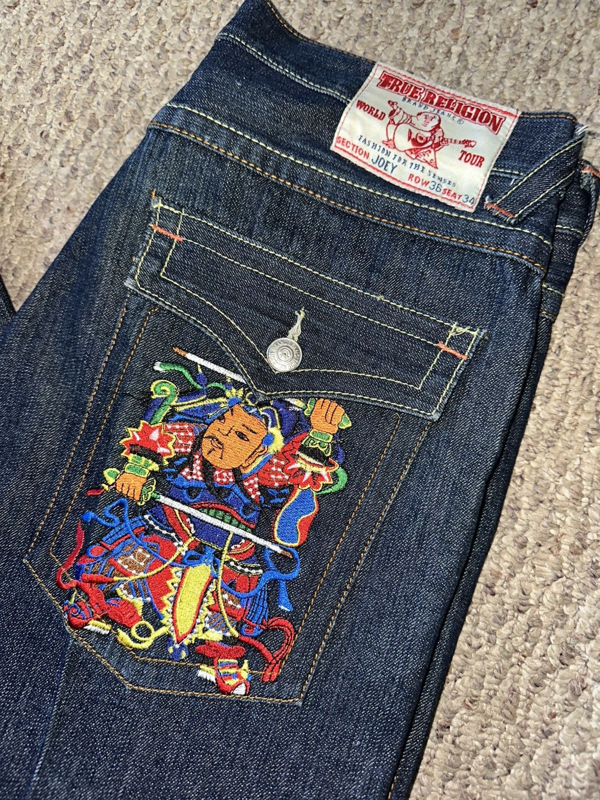 True Religion True Religion Joey Samurai Deadstock Denim Size US 36 / EU 52 - 2 Thumbnail