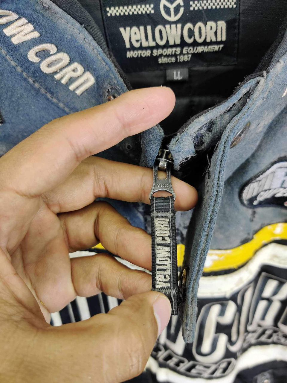 YELLOW CORN Vintage Yellow Corn Bikers Jacket With Riding Size US M / EU 48-50 / 2 - 14 Thumbnail
