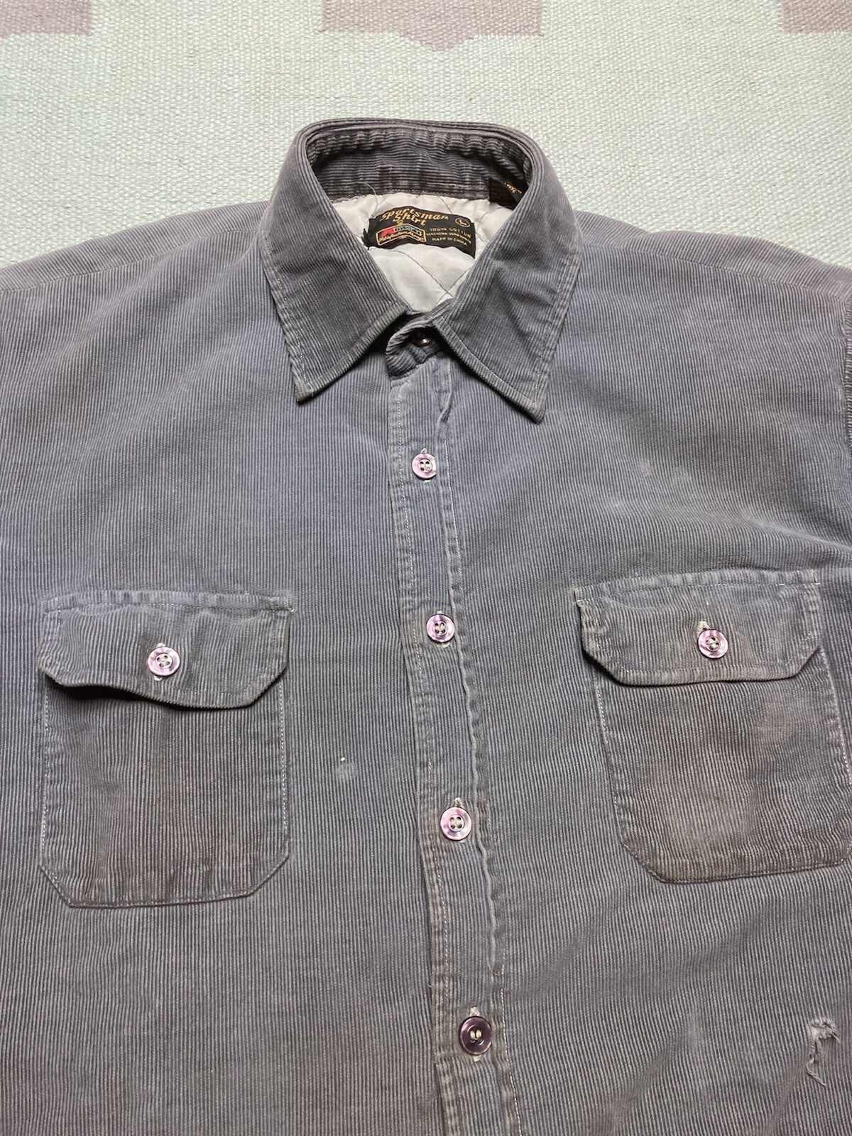 Vintage VTG 70s corduroy shirt jacket insulated Kmart distr cotton L Size US L / EU 52-54 / 3 - 8 Thumbnail