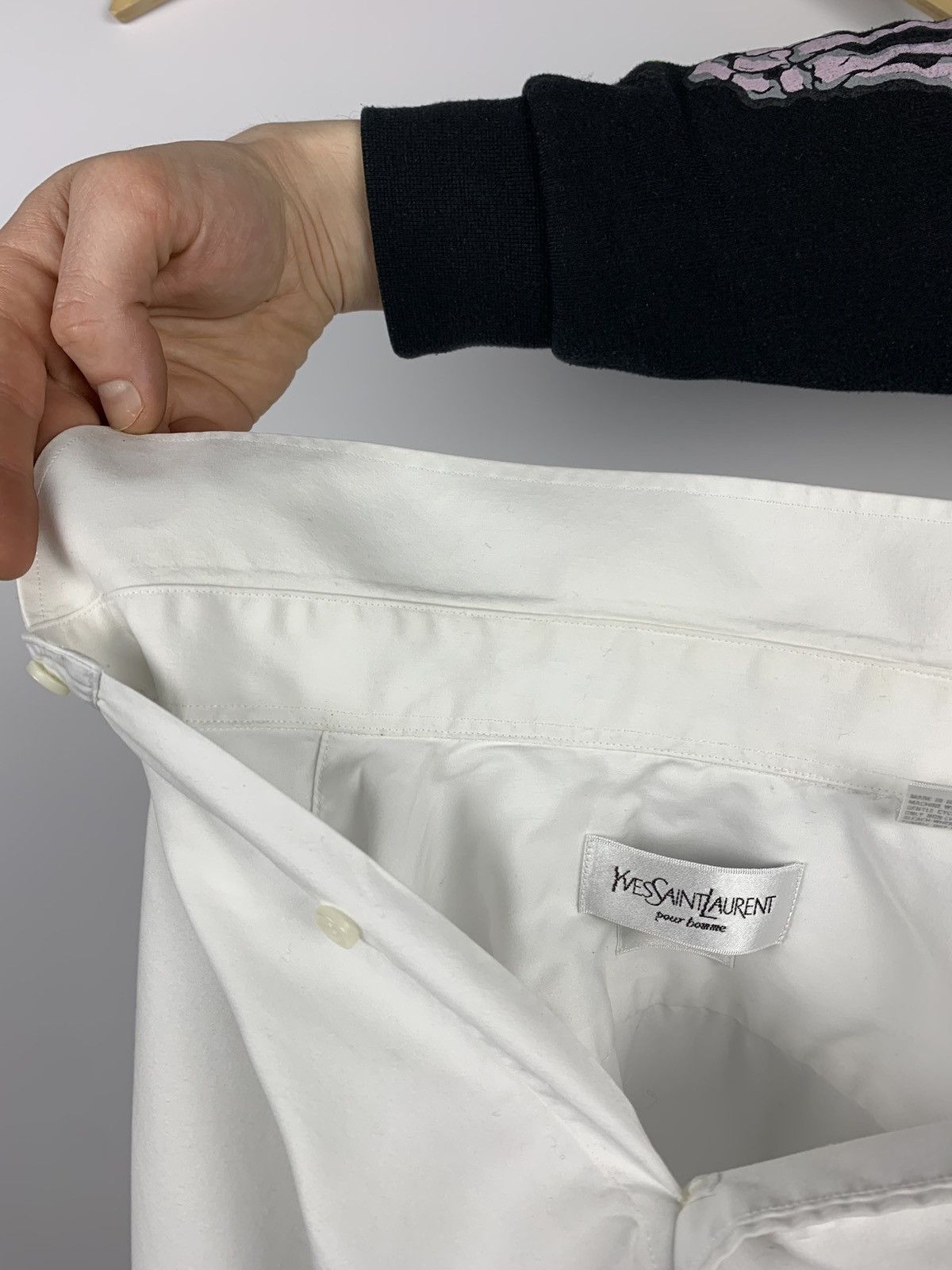 Yves Saint Laurent Vintage Yves Saint Laurent Formal Dress Shirt Men’s Size 38 Size US M / EU 48-50 / 2 - 13 Thumbnail
