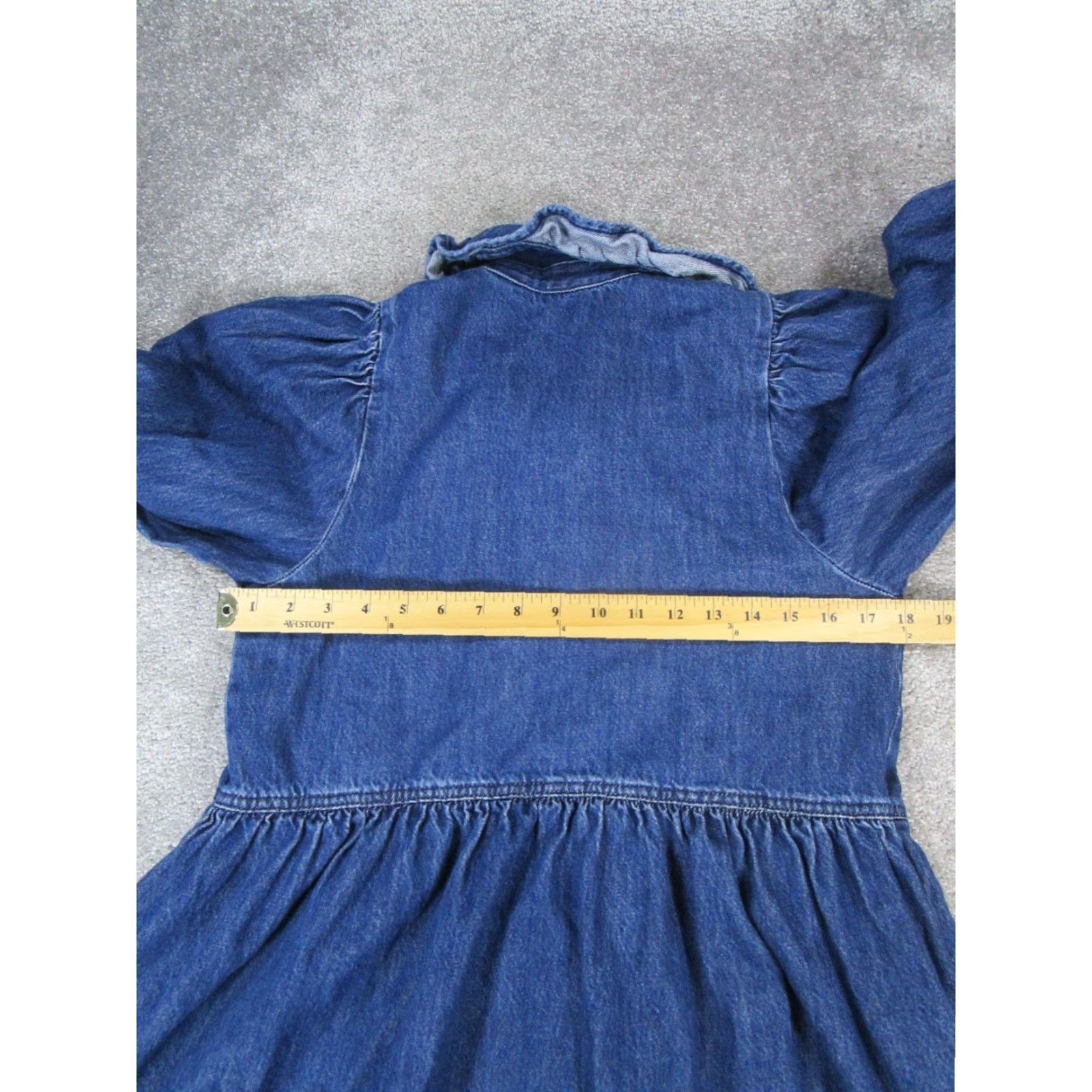 Levi's VINTAGE Levi's Dress Womens Small Blue Cotton Denim Blouson Size S / US 4 / IT 40 - 5 Thumbnail