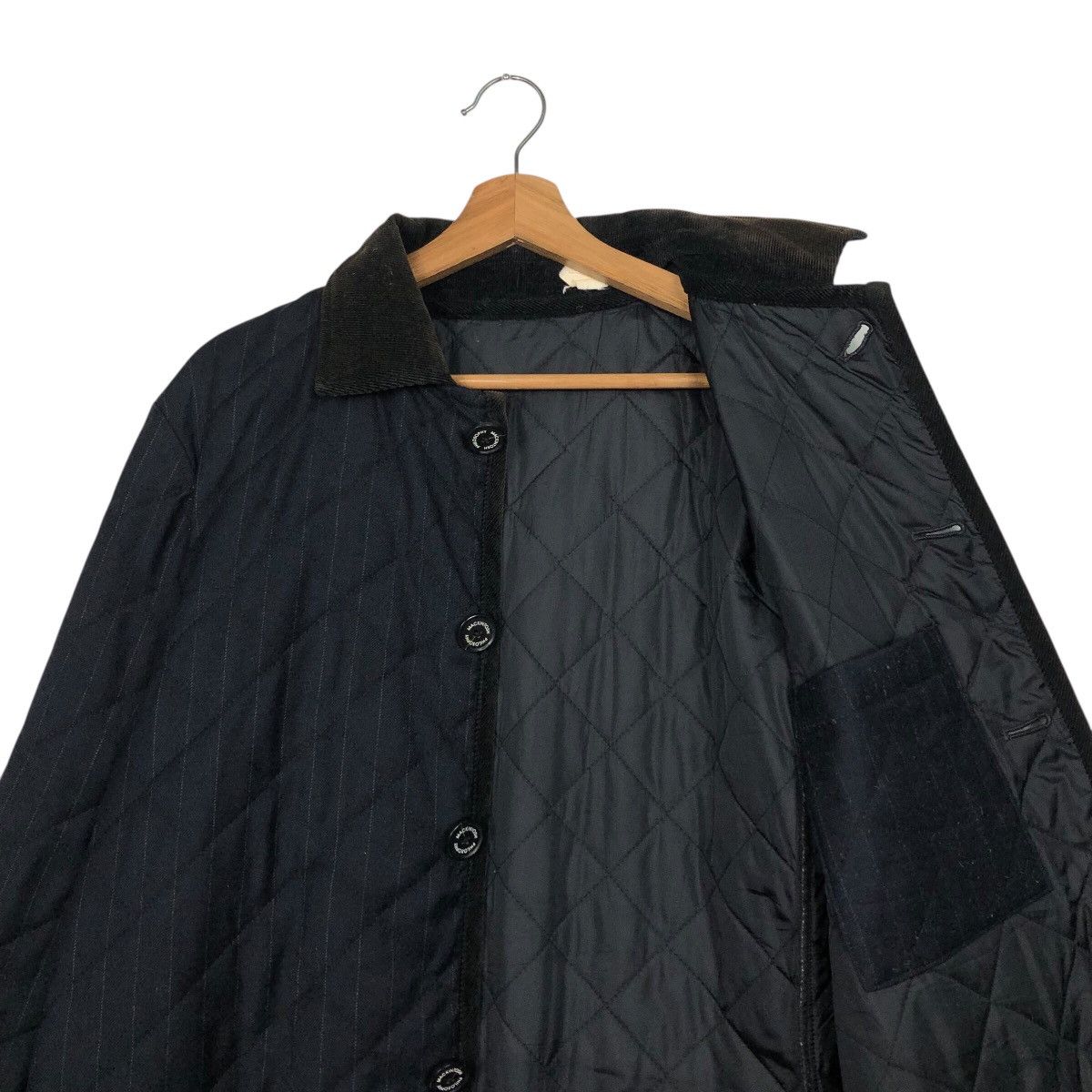 Mackintosh Men’s Quilted Coat with Button Front and Corduroy Collar Size US M / EU 48-50 / 2 - 14 Thumbnail