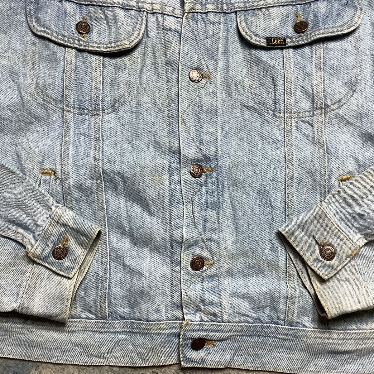 Lee × Vintage 90s Vintage Lee Blue Denim Jacket Size US XL / EU 56 / 4 - 5 Thumbnail