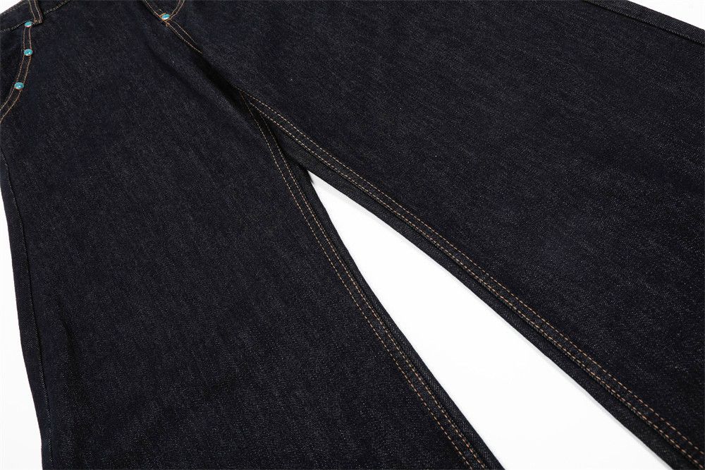 Japanese Brand × Jean Trendy high street jewel embellished loose scimitar jeans Size US 32 / EU 48 - 6 Thumbnail