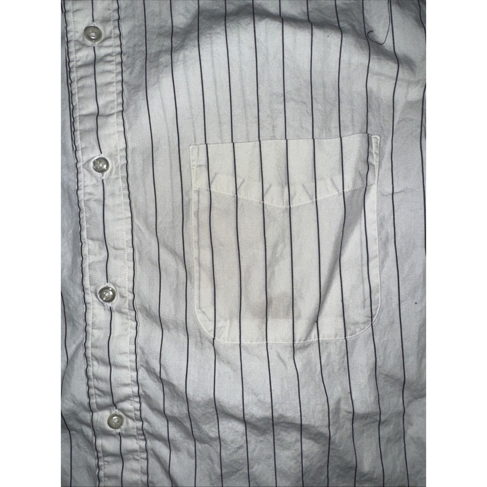 Vintage Ferrell Reed Vertical Stripe Dress Shirt Men’s 16-35 White Size US S / EU 44-46 / 1 - 2 Thumbnail