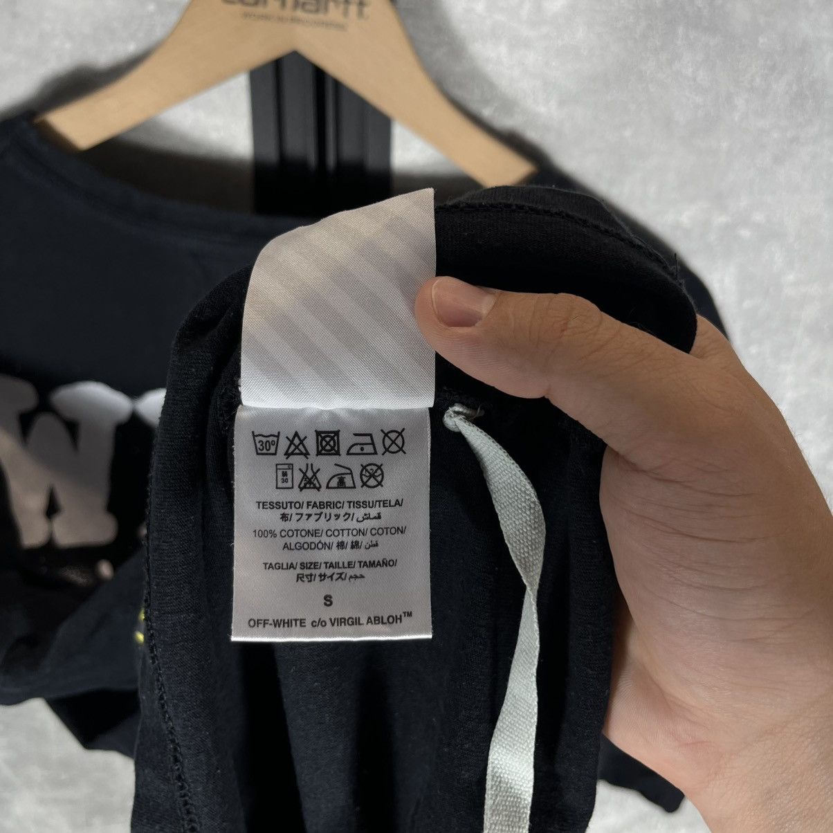 Off-White OFF WHITE SPRAY DIAGONAL VINTAGE TEE TSHIRT VIRGIL ABLOH Size US L / EU 52-54 / 3 - 15 Thumbnail
