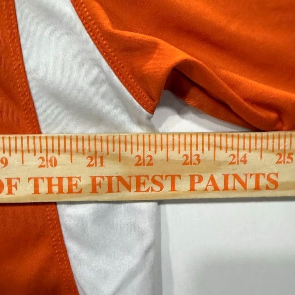 Vintage A4 Men's XL Orange White Raglan Short Sleeve Athletic Performance Shirt Size US XL / EU 56 / 4 - 5 Thumbnail