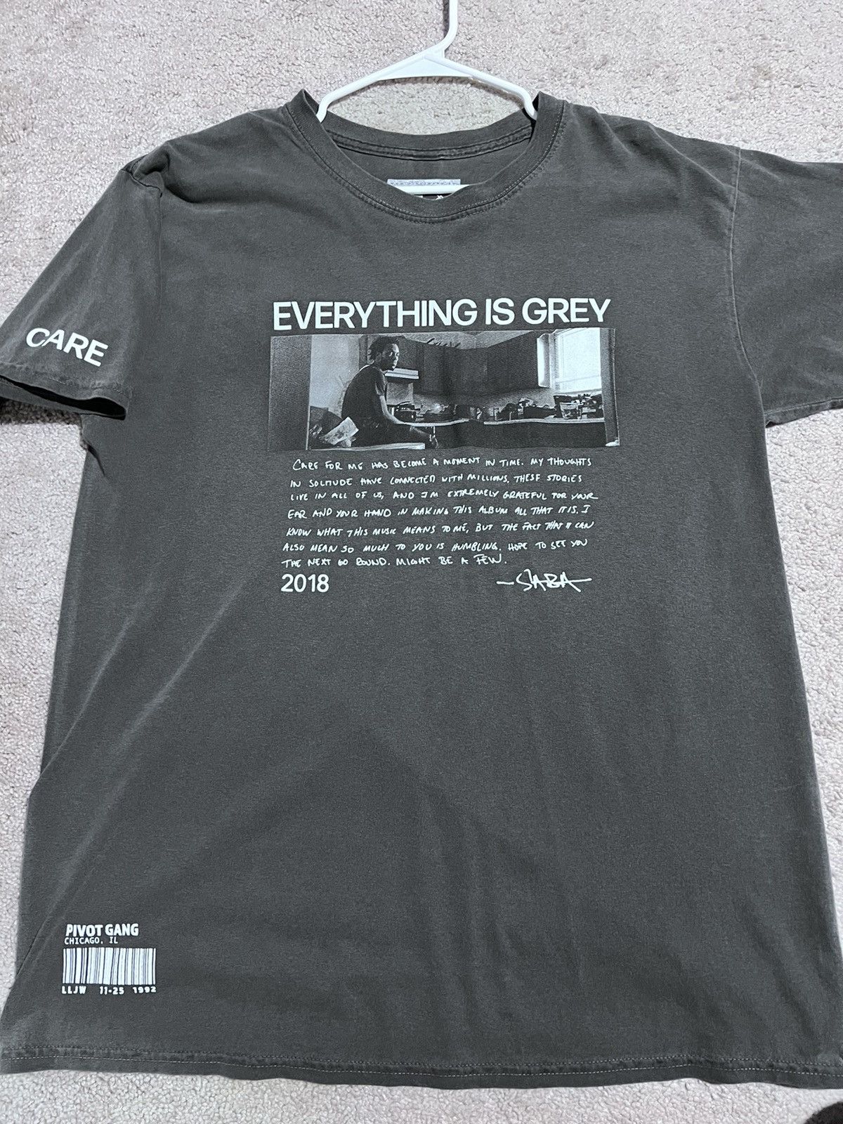 Saba SABA CARE, Everything is Grey limited Merch Size US L / EU 52-54 / 3 - 1 Thumbnail