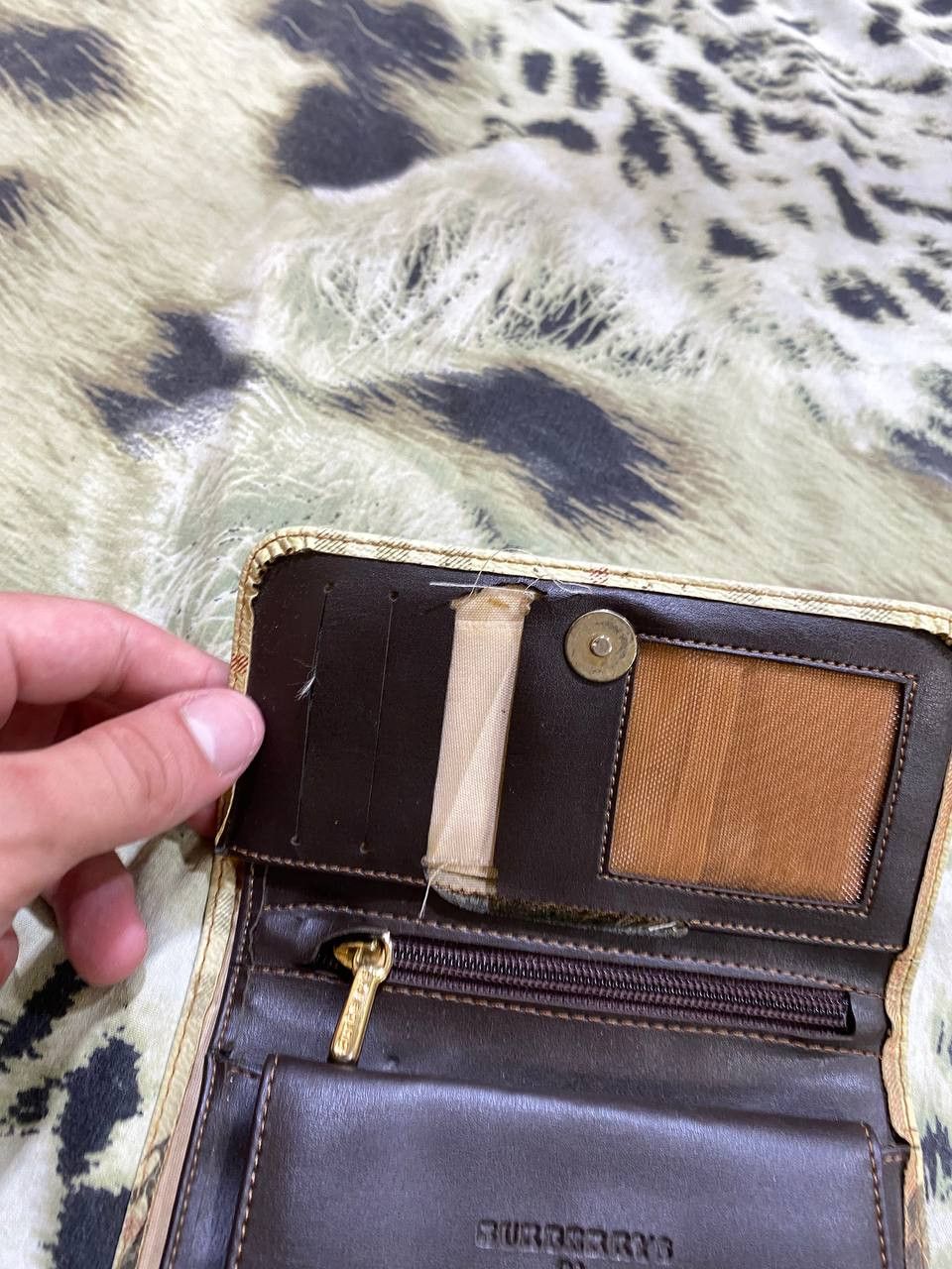 Burberry Vintage Burberry Nova Check Leather Wallet Size ONE SIZE - 12 Thumbnail