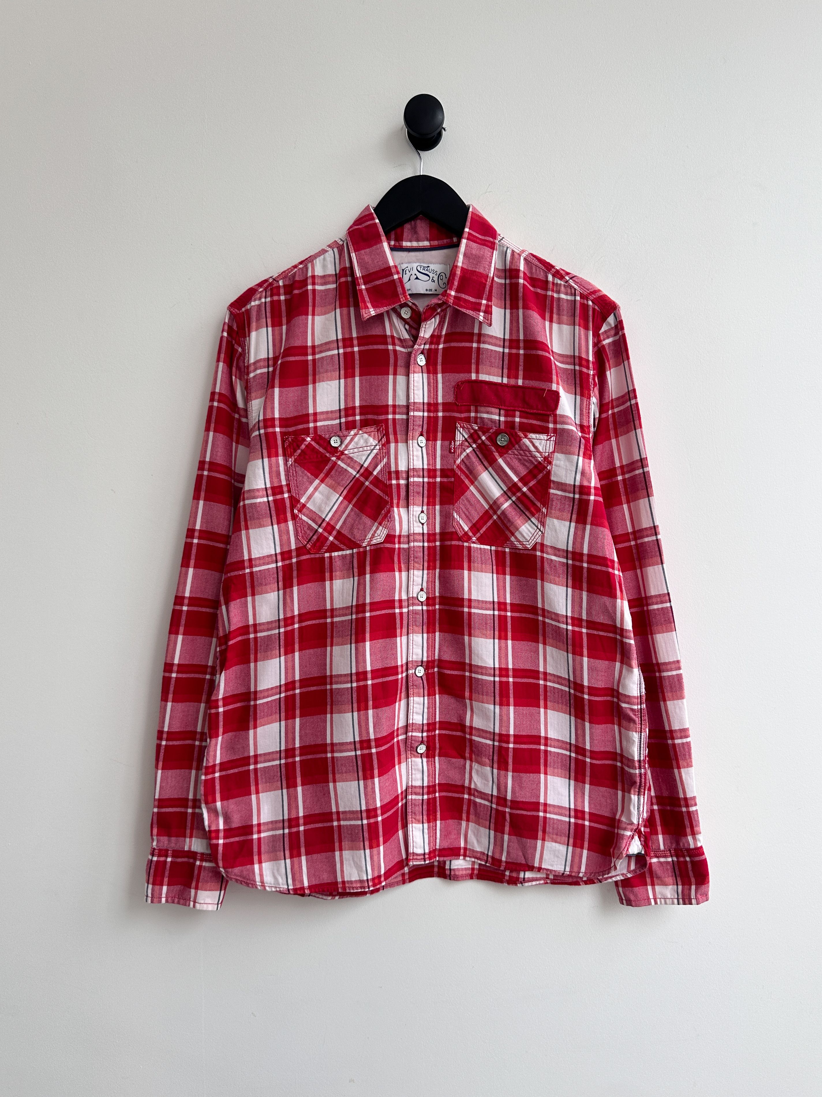 Levi's Vintage Levi's Red Check Shirt Size US M / EU 48-50 / 2 - 1 Thumbnail