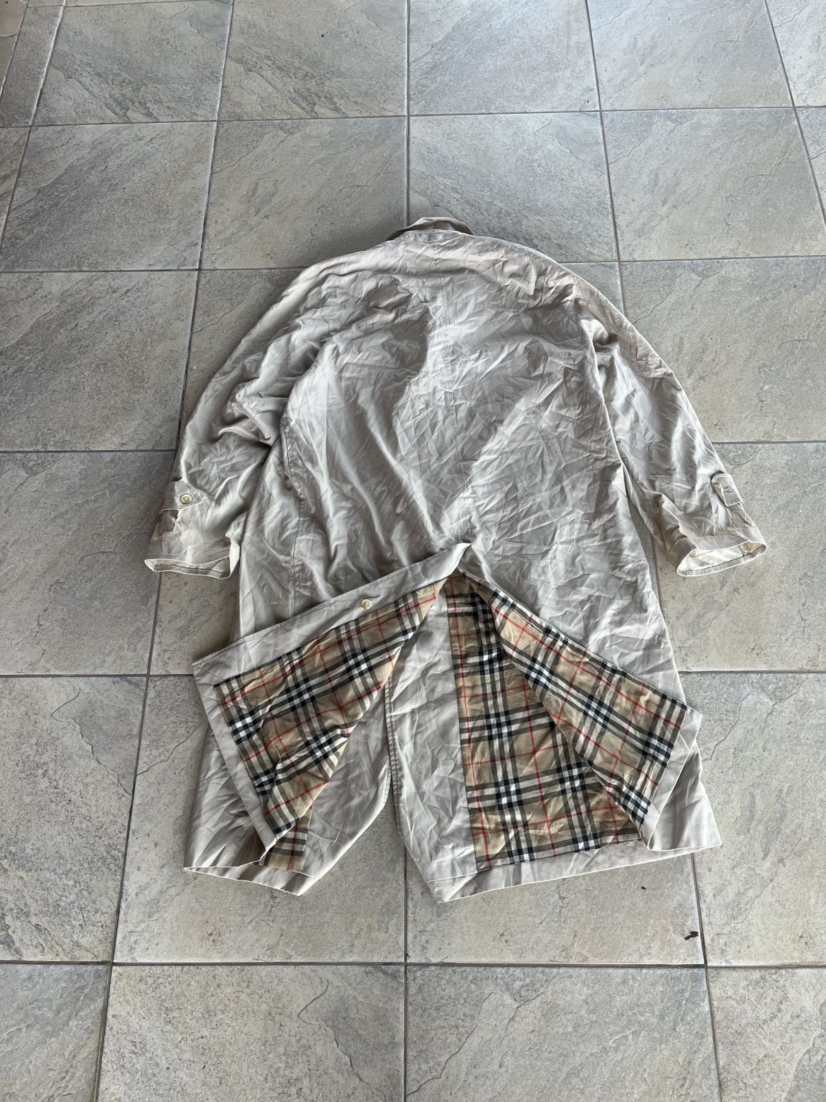 Burberry Vintage burberry nova check lined trench coat Size US XL / EU 56 / 4 - 6 Thumbnail
