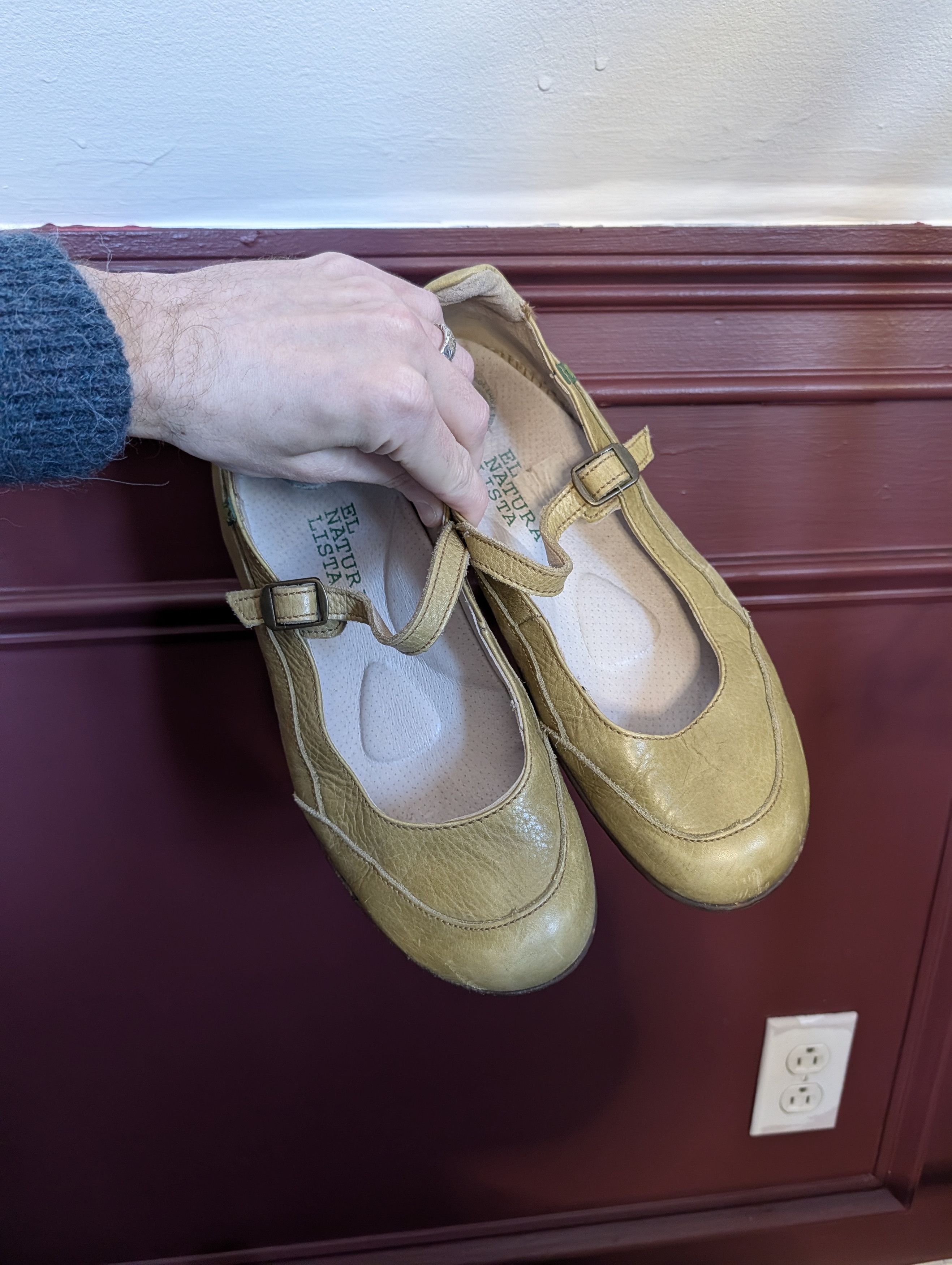 Other EL NATURALISTA Green leather frog Mary Janes 42 Size US 11.5 / IT 41.5 - 2 Thumbnail