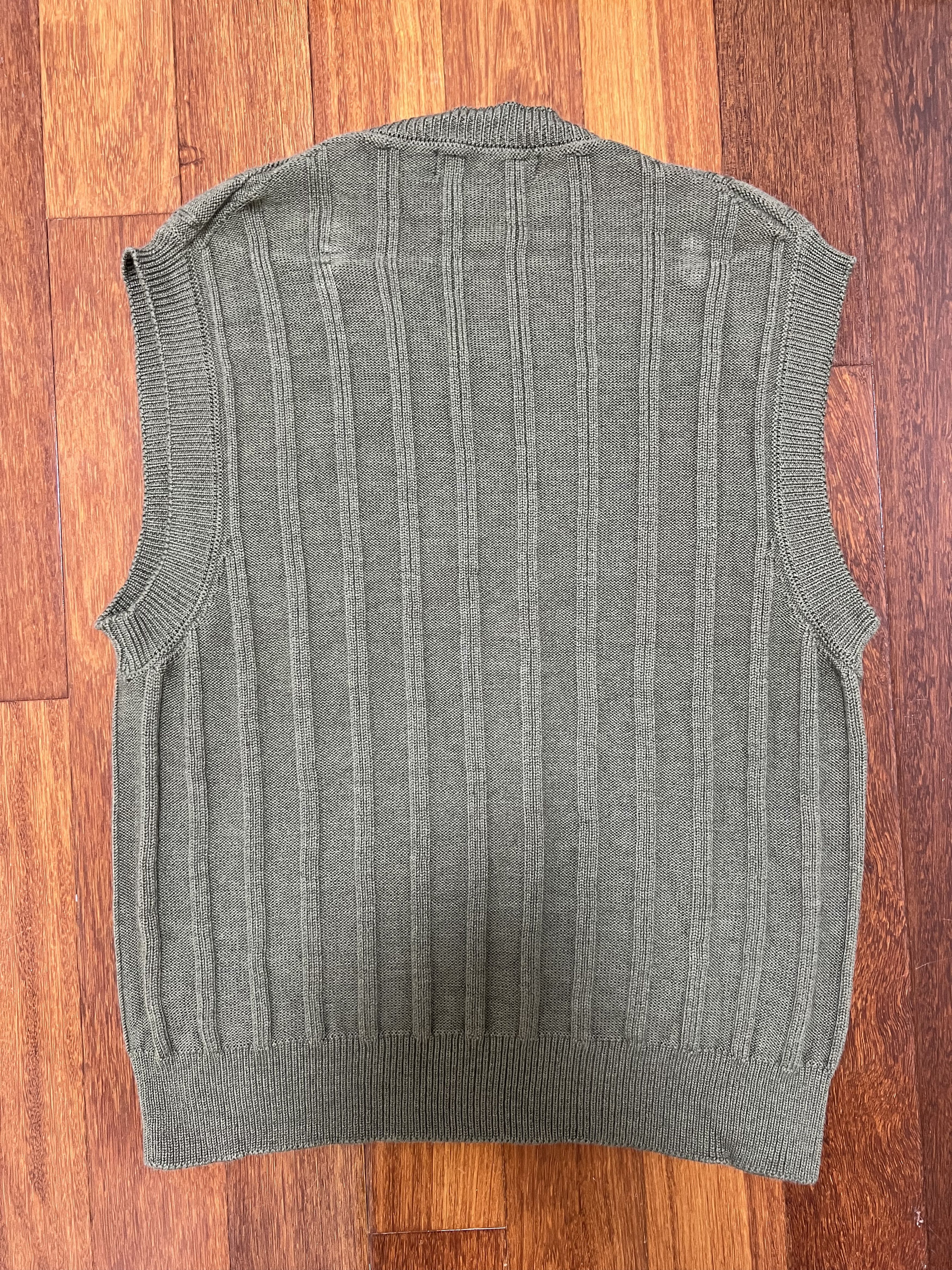 Other 💚 Thom Morison Merino Knit Vest Sage Medium NEW Size US M / EU 48-50 / 2 - 6 Thumbnail