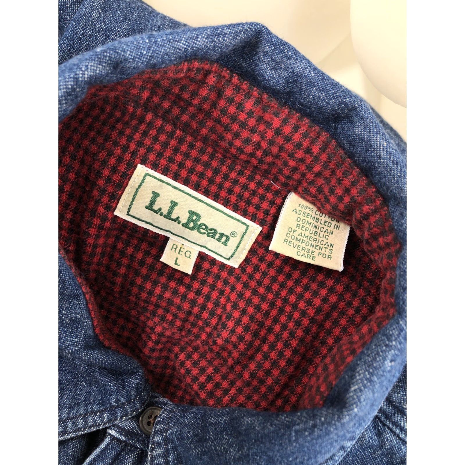 Vintage L.L. Bean Denim Shacket L Shirt Jacket Flannel Lined Heavy Duty Mens L Blue Size US L / EU 52-54 / 3 - 5 Thumbnail