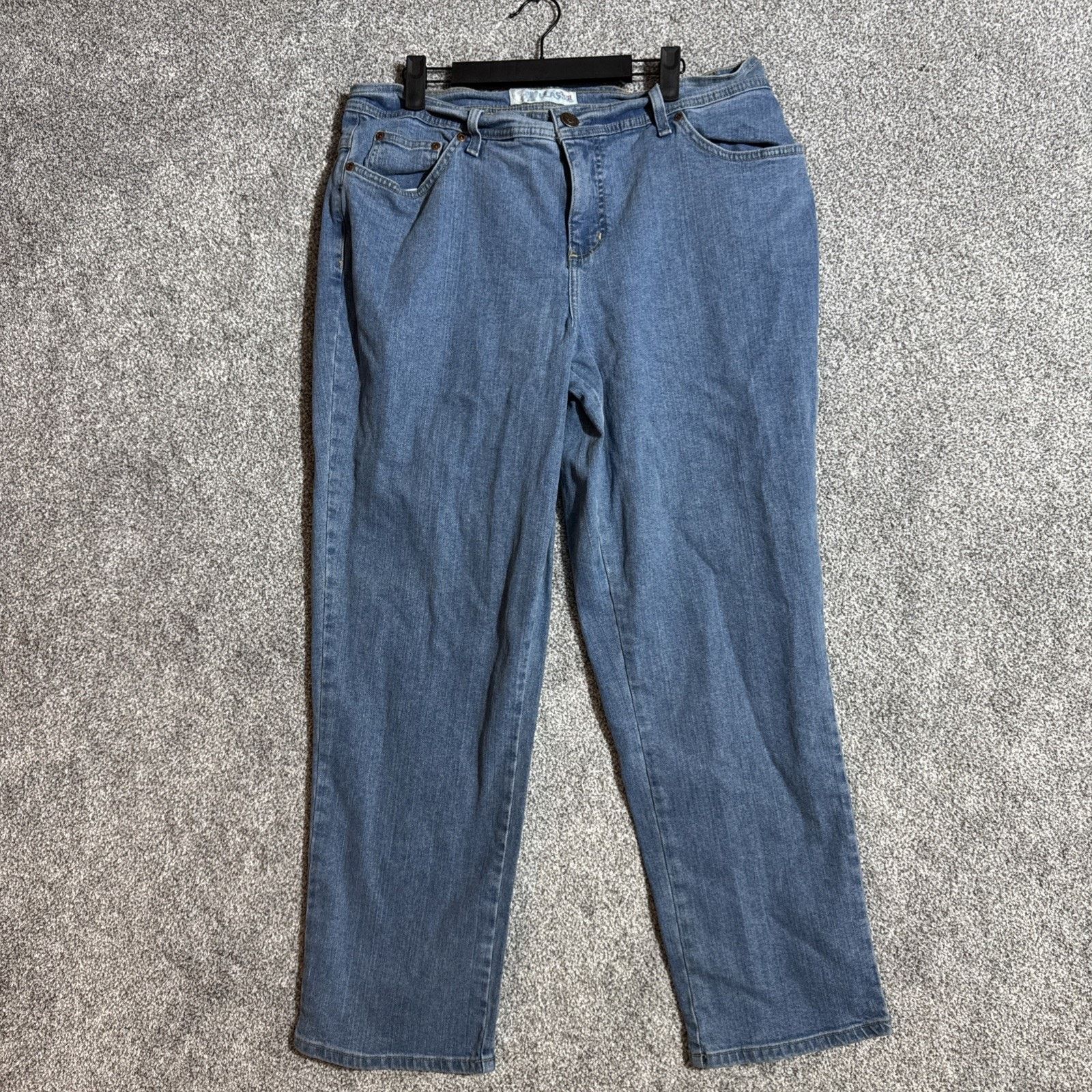Faded Glory Lot of 2 Faded Glory Mom Jeans Womens 16W Plus Petite Size 38" / US 16 / IT 52 - 12 Thumbnail