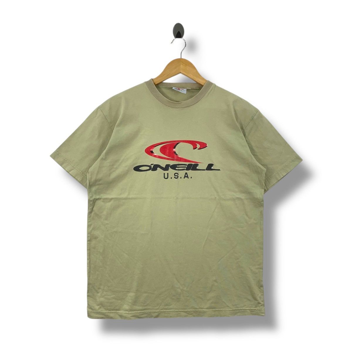 Vintage O'NEILL USA Big Logo Surf Tee Shirt Medium Size