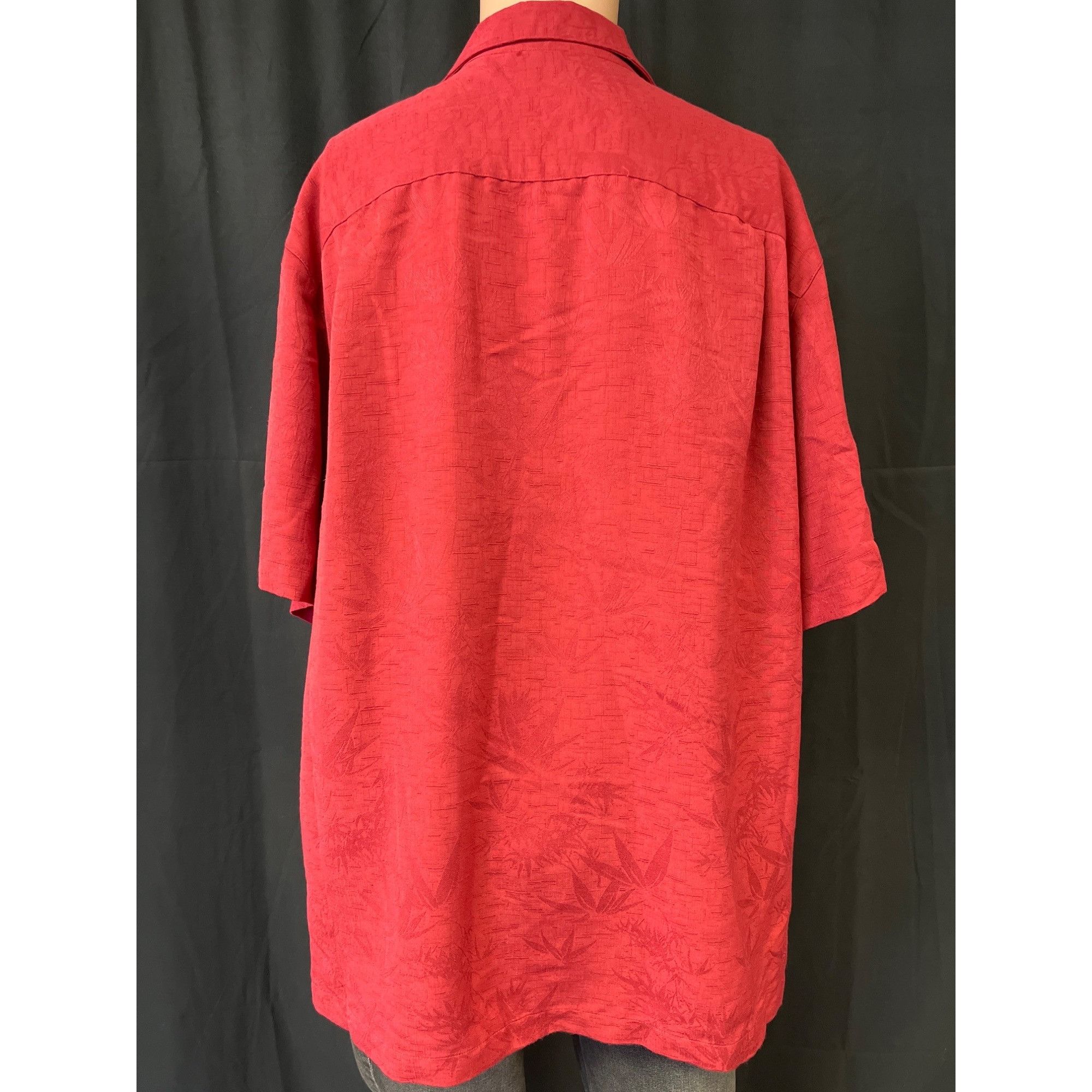 Caribbean Caribbean Joe Men's Red Hawaiian Shirt/Button Up Sz L SKU 41 Size US L / EU 52-54 / 3 - 2 Thumbnail