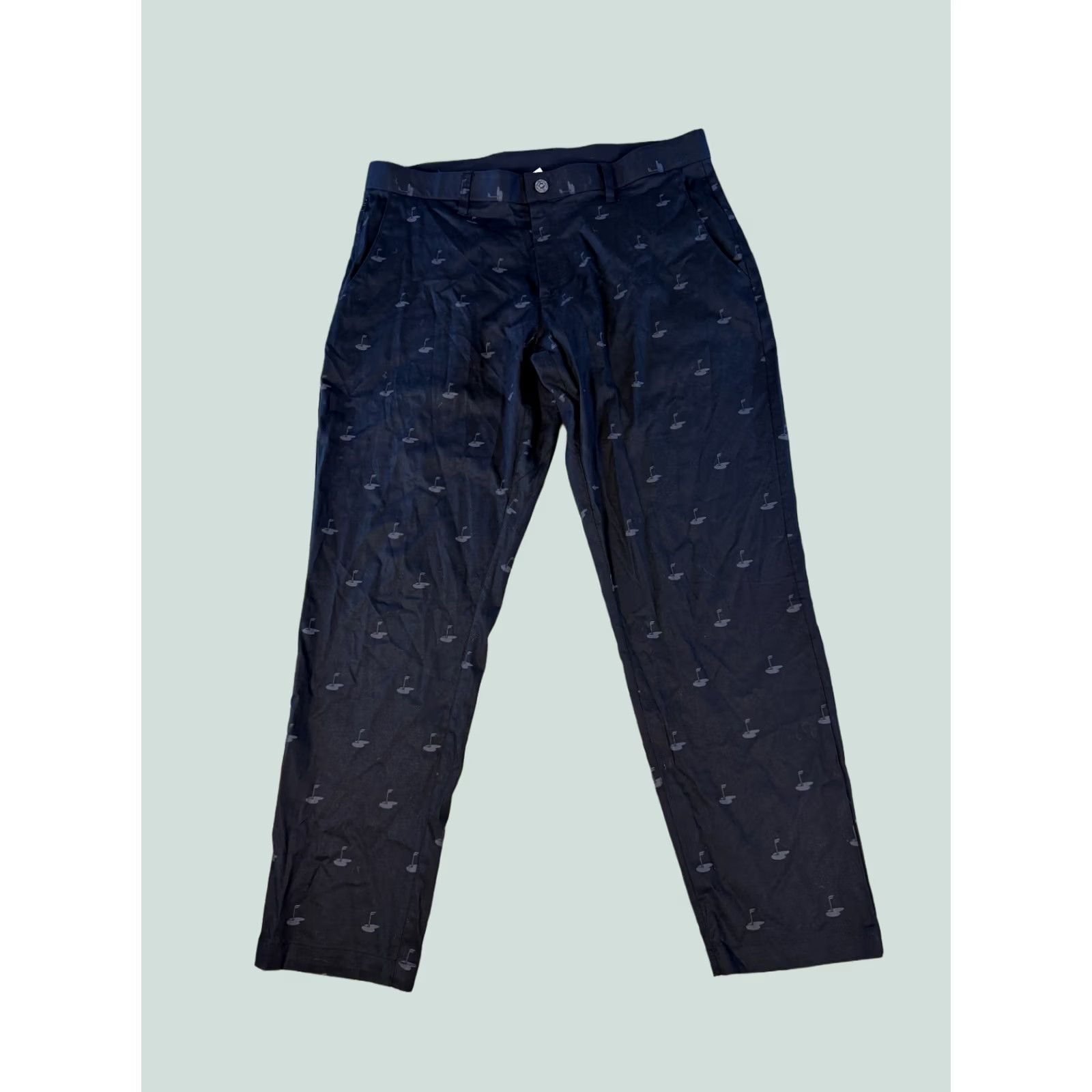 Fabletics Fabletics Men Pants 35x30 Chino Lightweight Stretch Flat Front Regular Inseam 30 Gray Solid Print E185 Size US 35 - 1 Thumbnail
