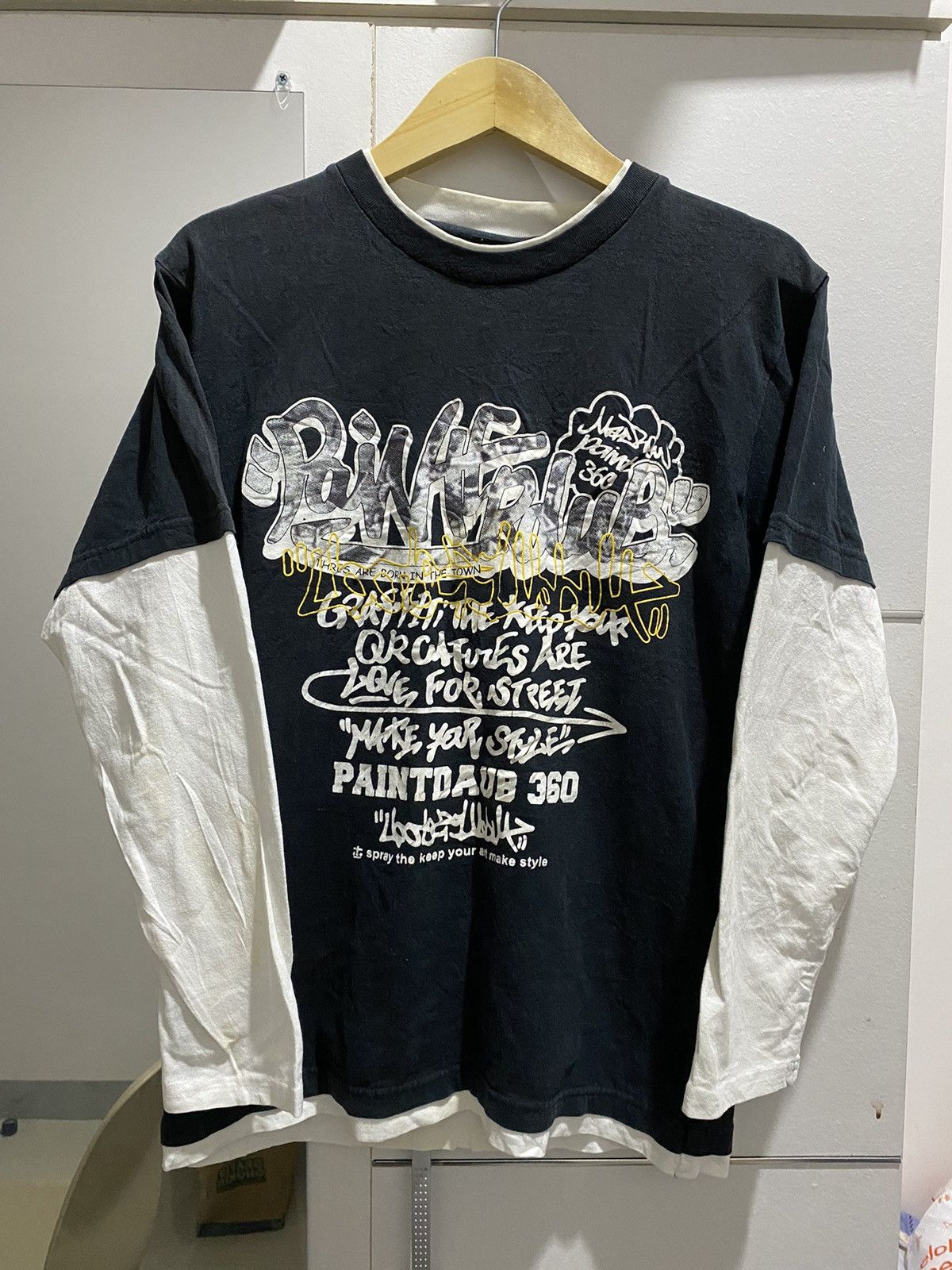 If Six Was Nine × Japanese Brand × Le Grande Bleu (L.G.B.) 2000s Oblo Street Culture Graffiti Poem Double Layers lgb Size US M / EU 48-50 / 2 - 1 Thumbnail
