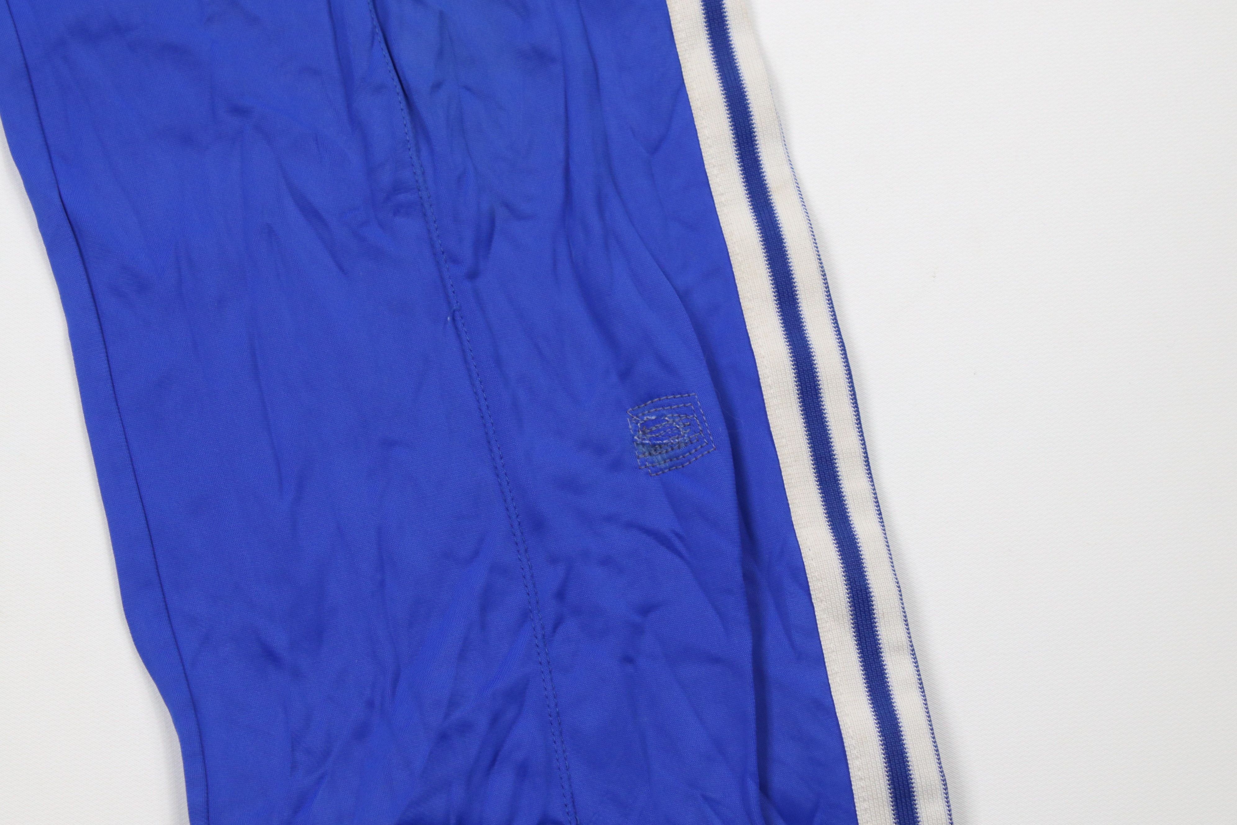 Adidas Vintage 70s Adidas Gusseted Wide Leg Flared Pants Blue Size US 32 / EU 48 - 5 Thumbnail
